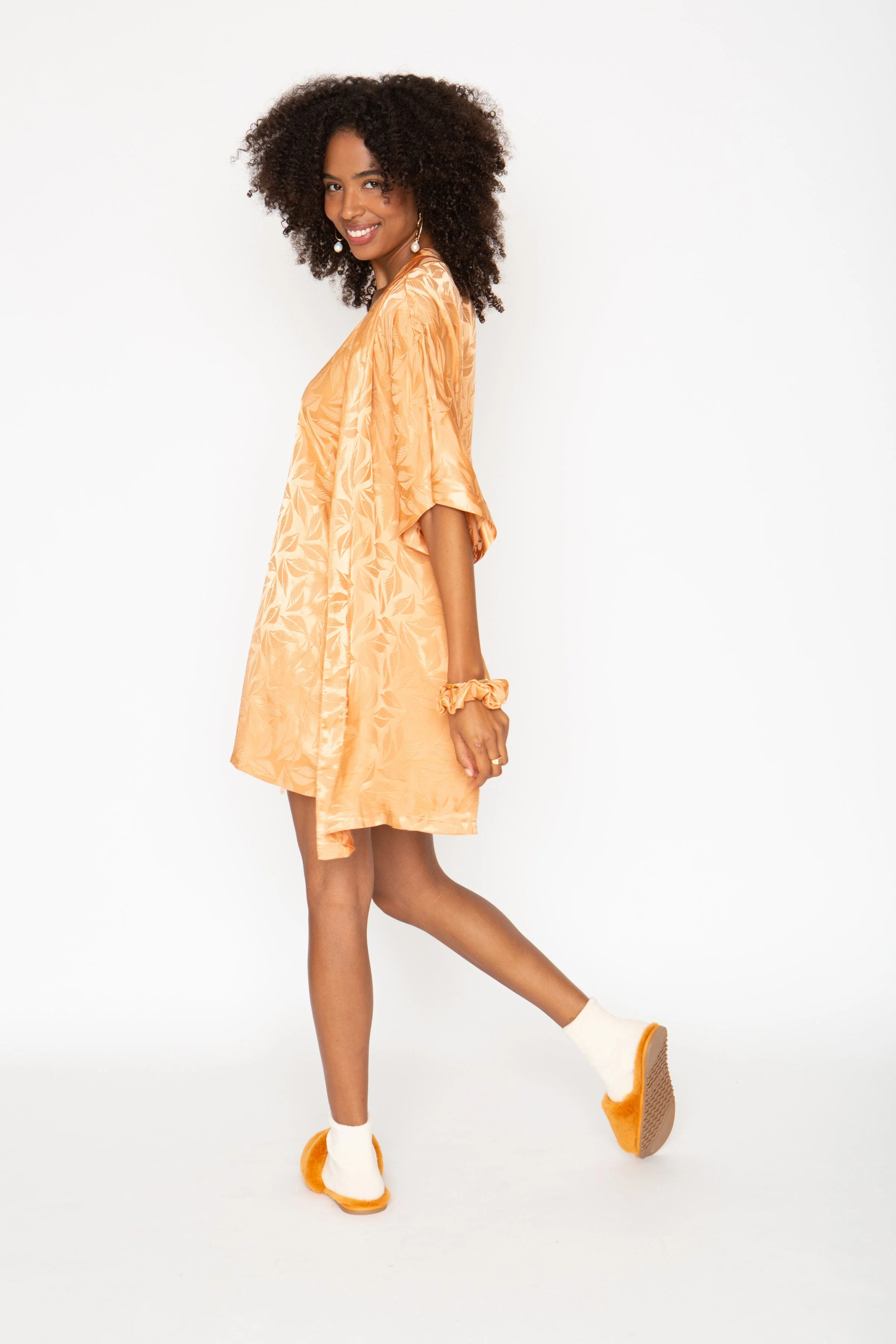 The Short Robe - Tangerine Palm - Image 3