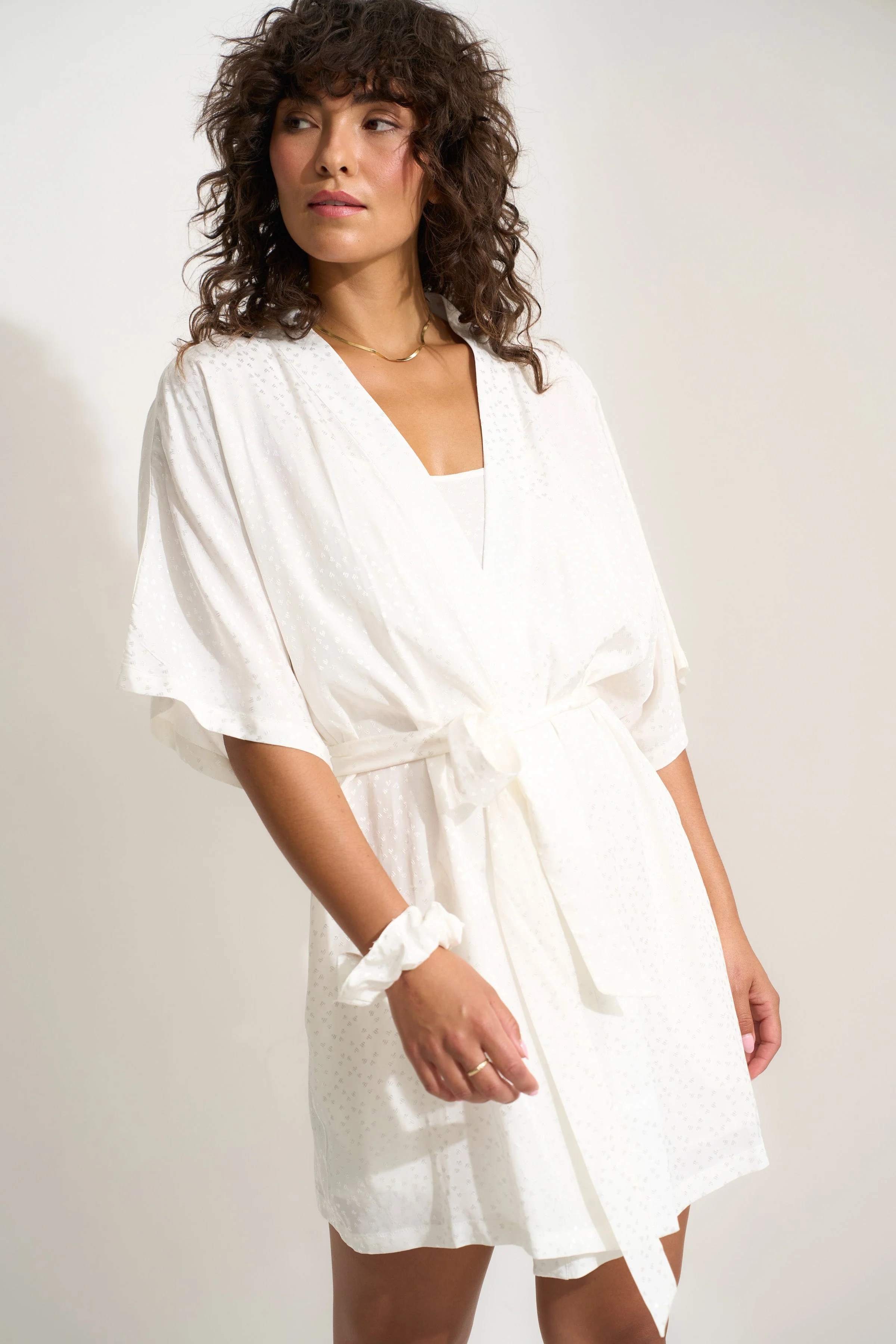 The Short Robe - White