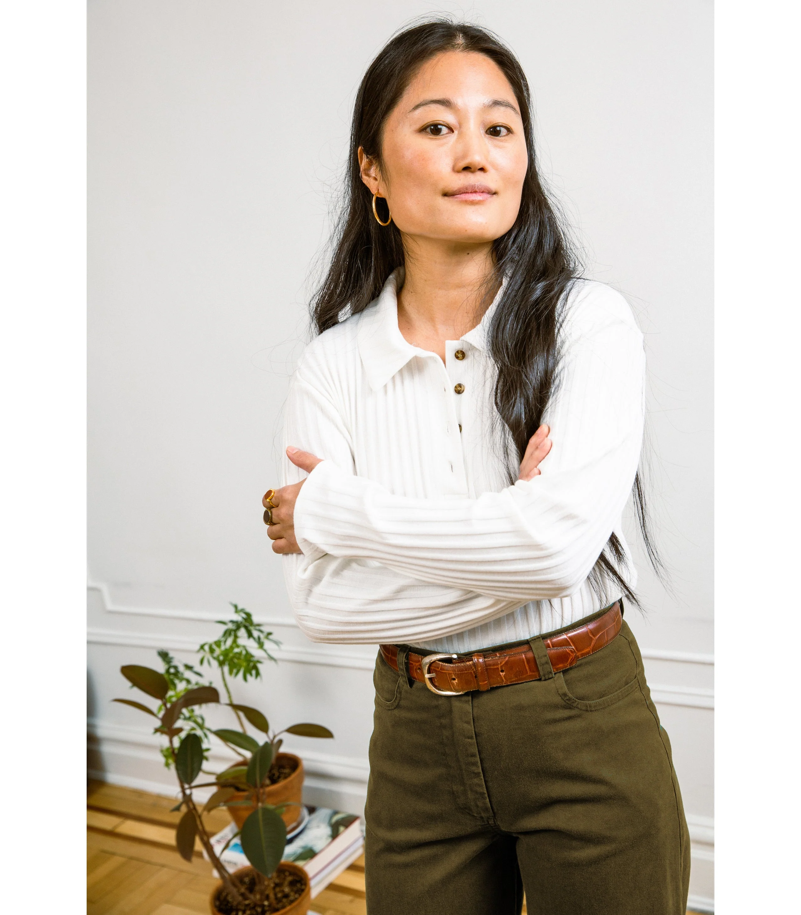 Toni Wide Ankle Pants - Moss - Image 4