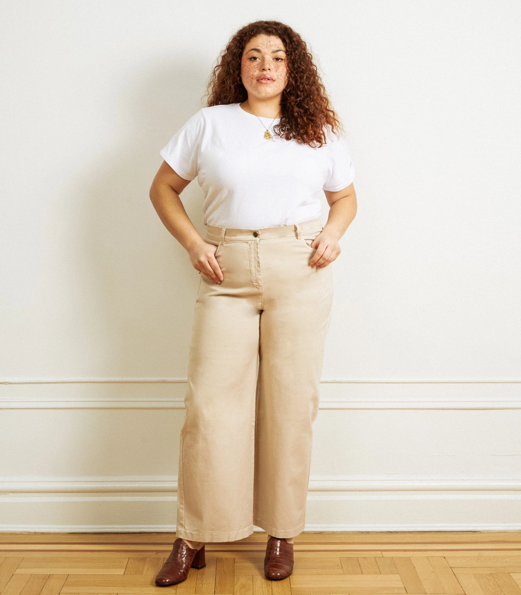 Toni Wide Ankle Pants - Sand