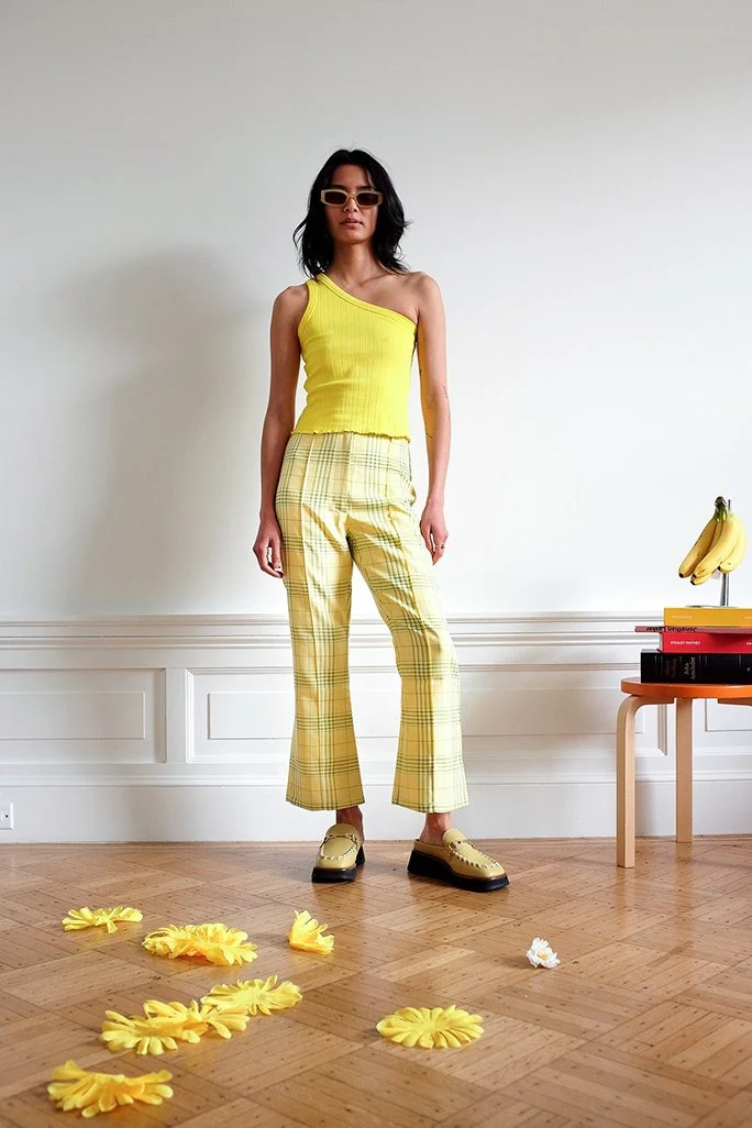 Travis Pant – Avocado Plaid