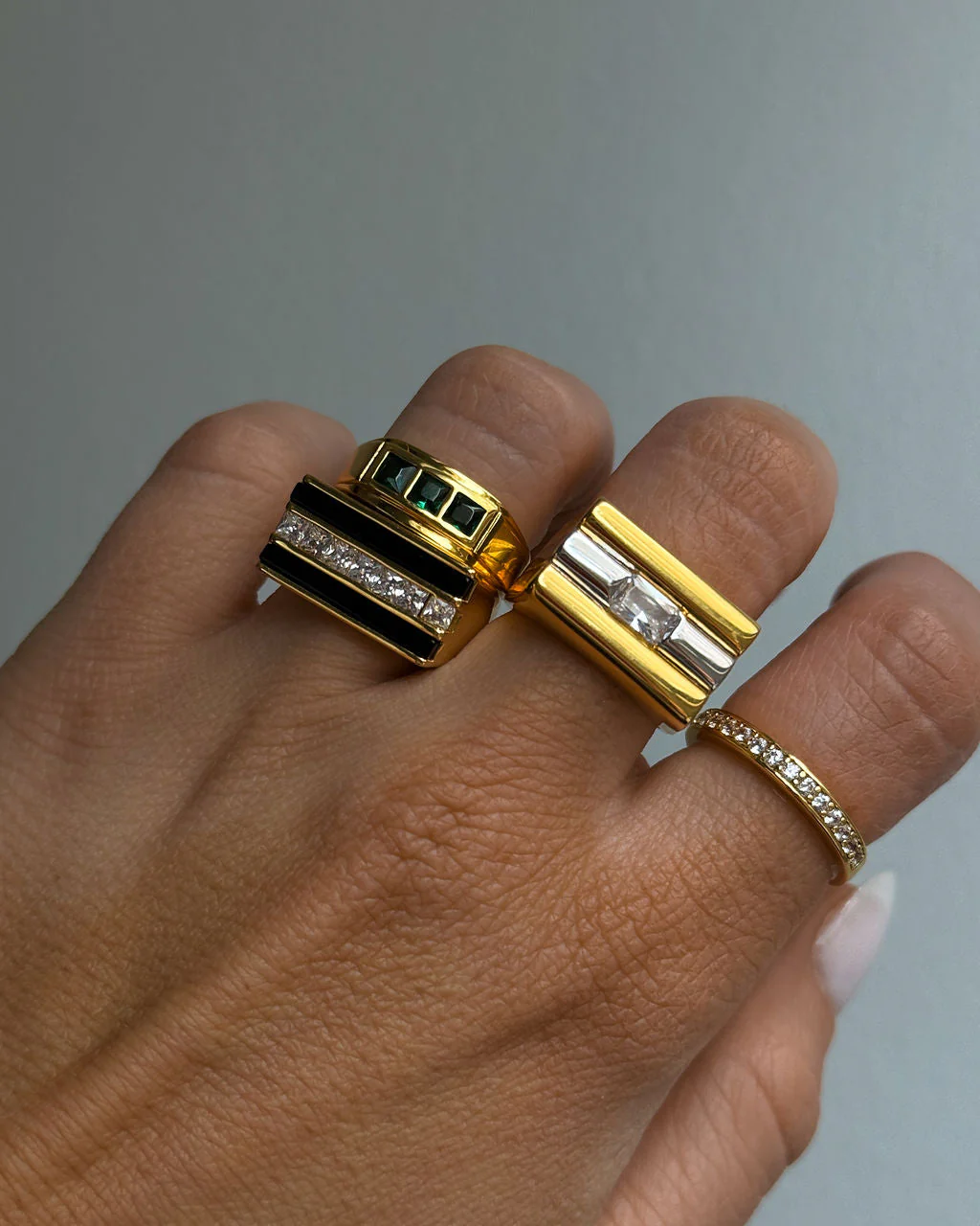 Tricolore Ring- Clear - Image 7