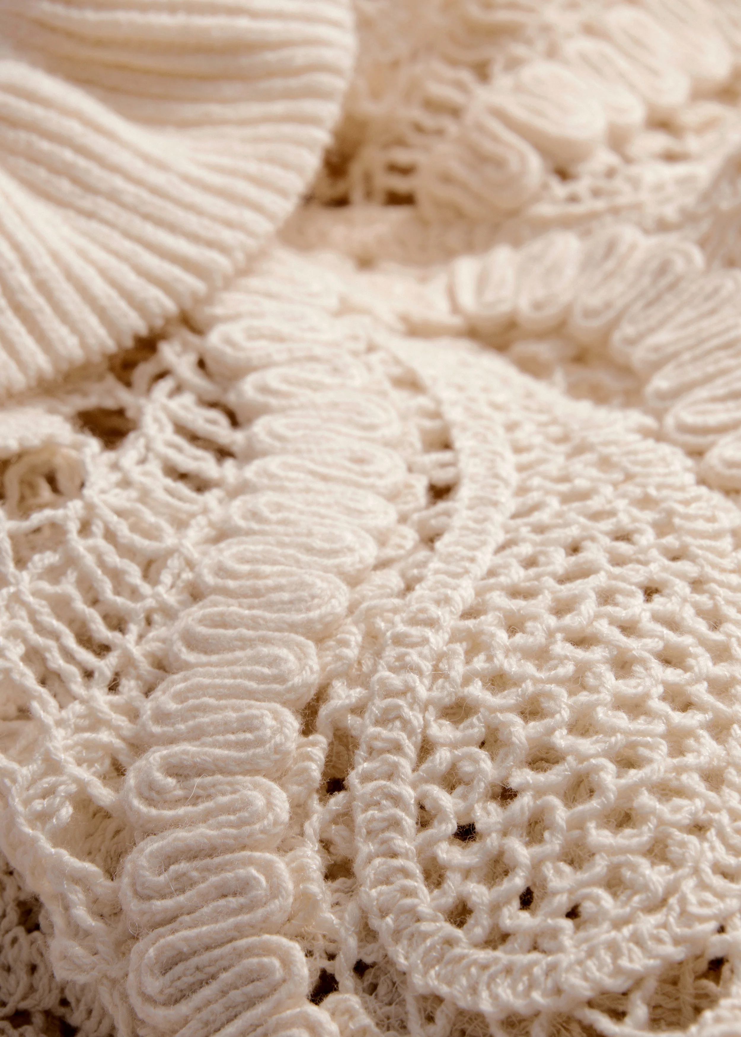 Dasha Crochet Top - Beige - Image 3