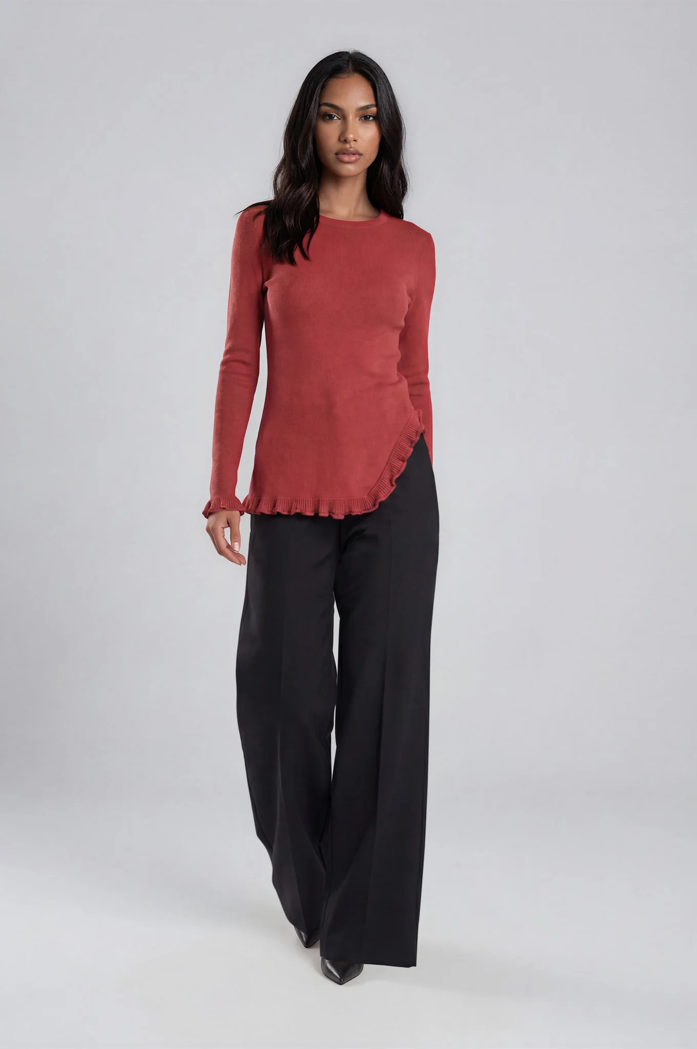 Lang Knit Top - Red