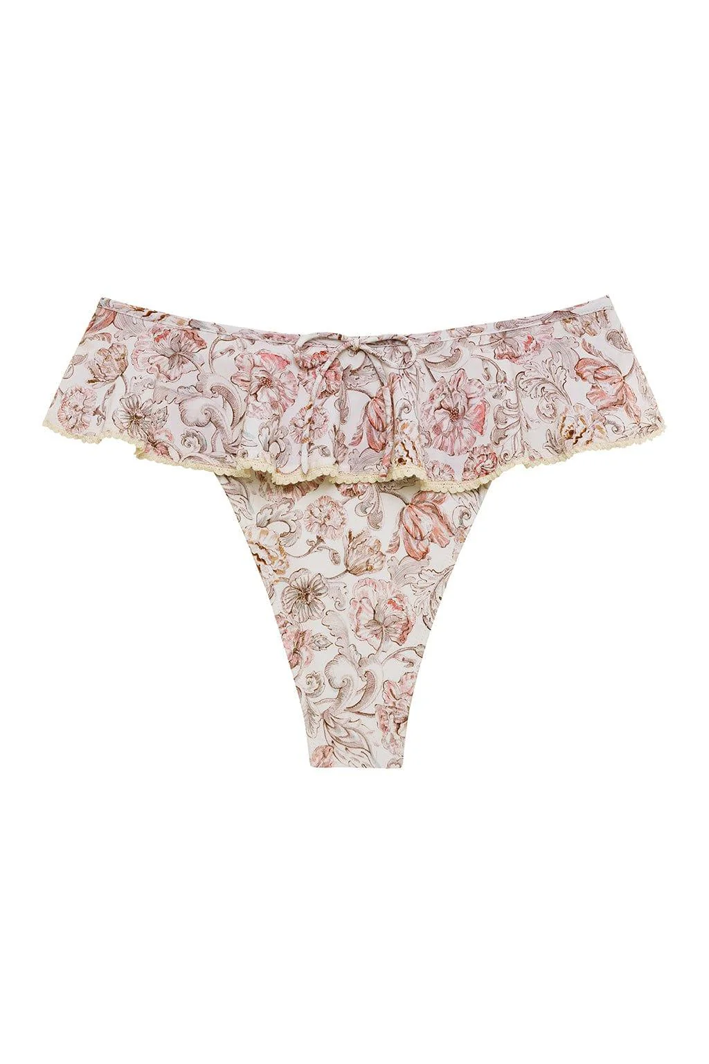 Venecia Floral Tamarindo Ruffle Bikini Bottom - Image 2