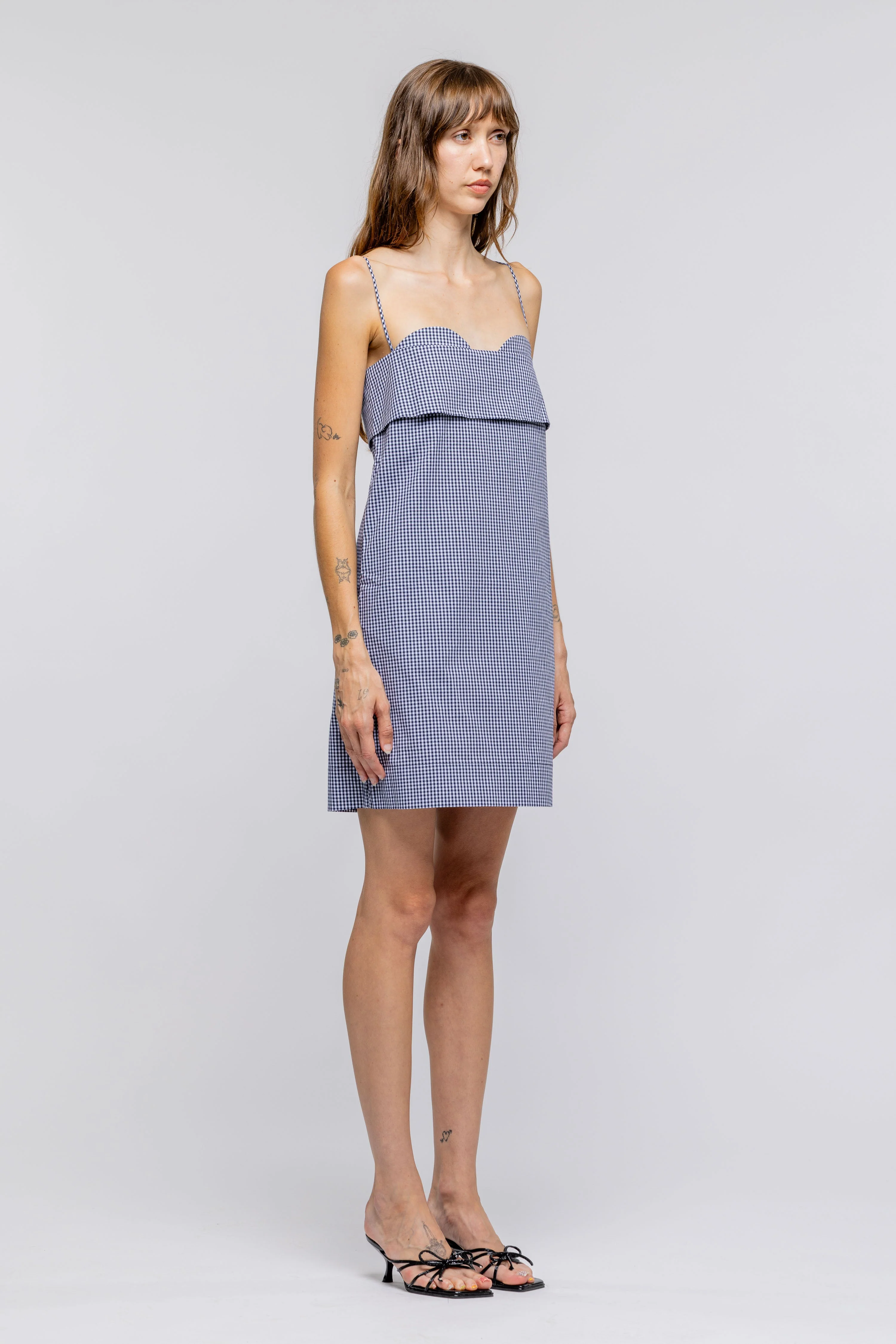 Verona Short Dress 2.0 - Navy White - Image 2