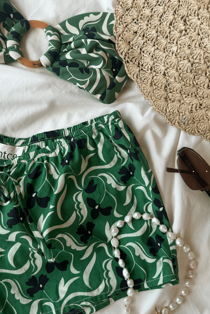 Veronica Floral Low-Rise Drawstring Short - Image 4