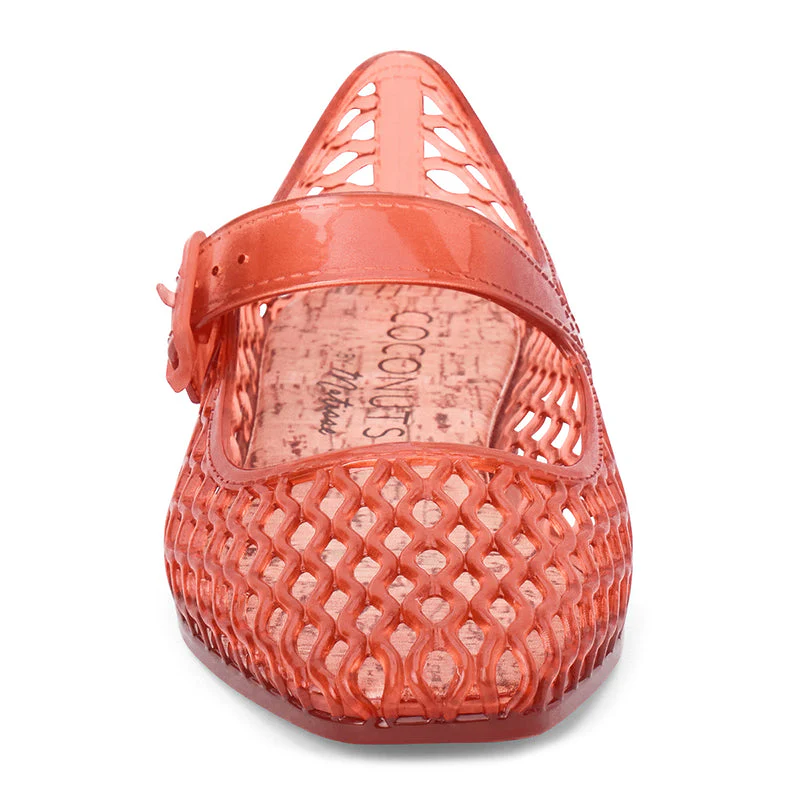 Vicky Mary Jane Flat - Red - Image 4