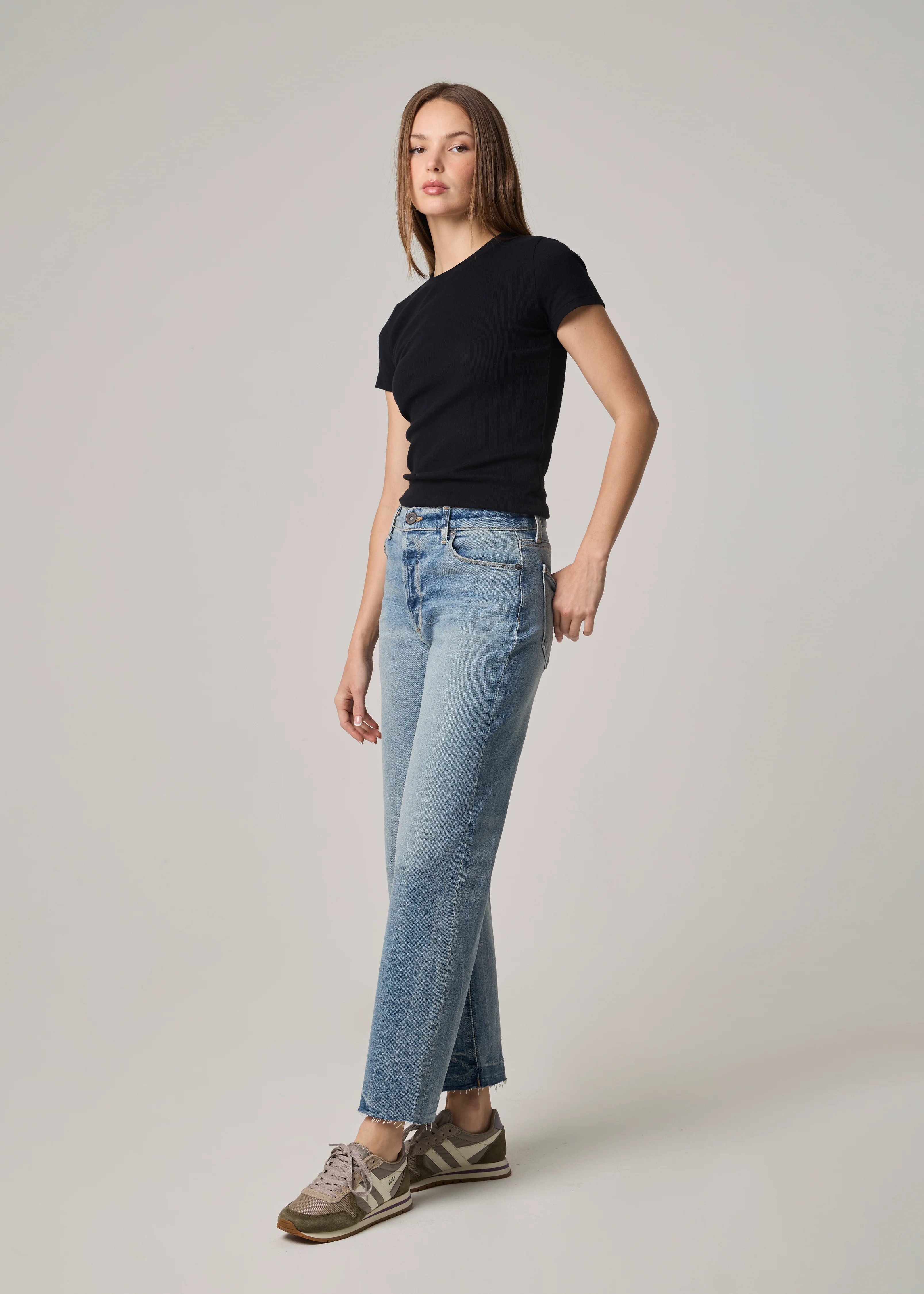 Vincent High Rise Wide Leg Jeans - Medium Elston - Image 2