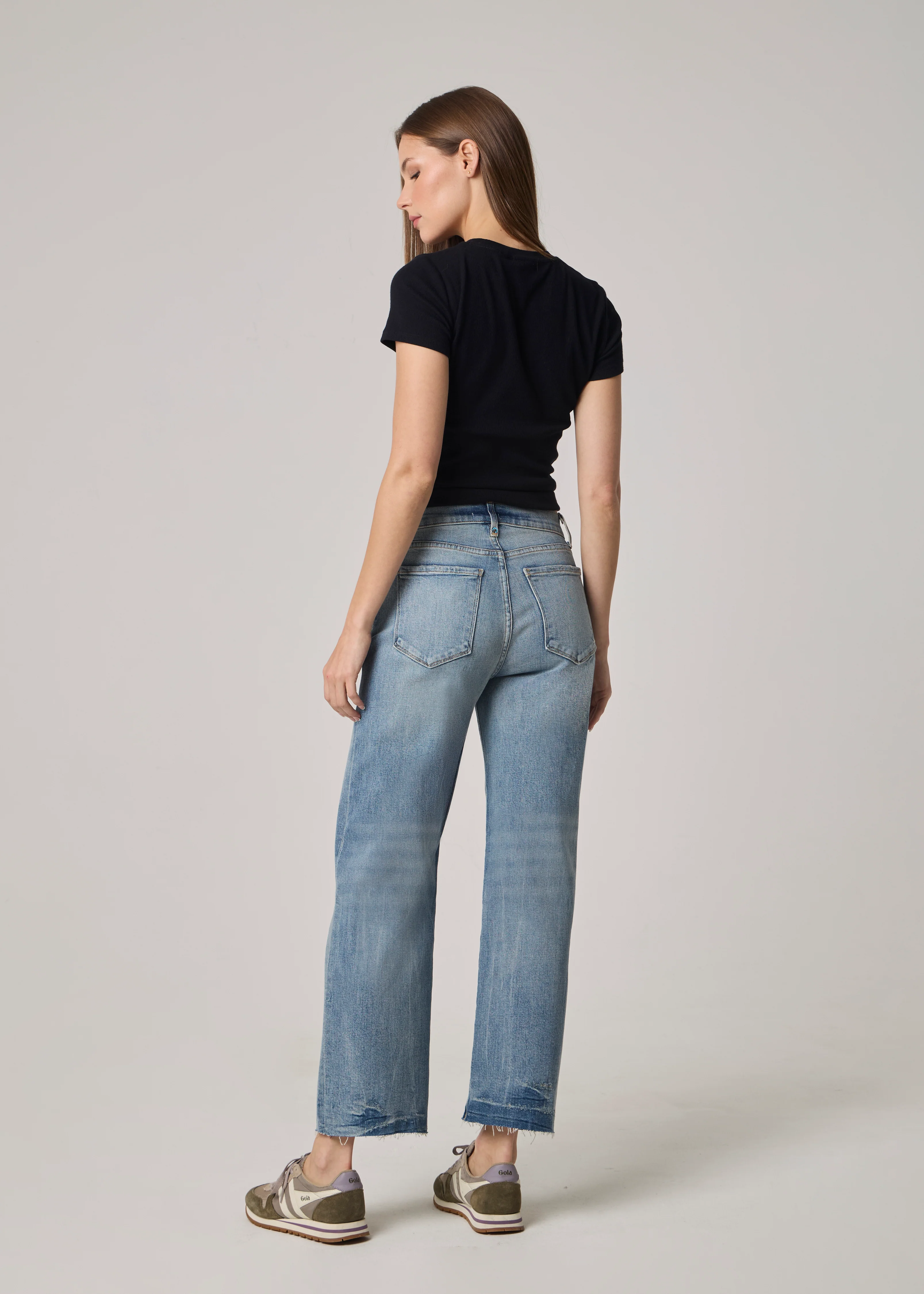 Vincent High Rise Wide Leg Jeans - Medium Elston - Image 3