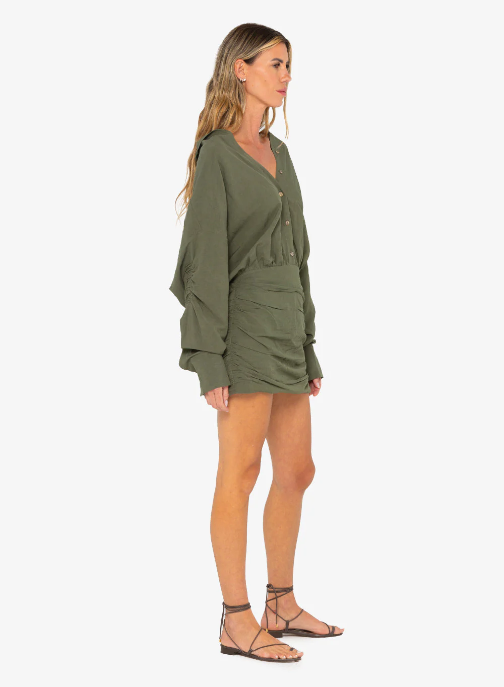 Vivie Dress - Olive - Image 4