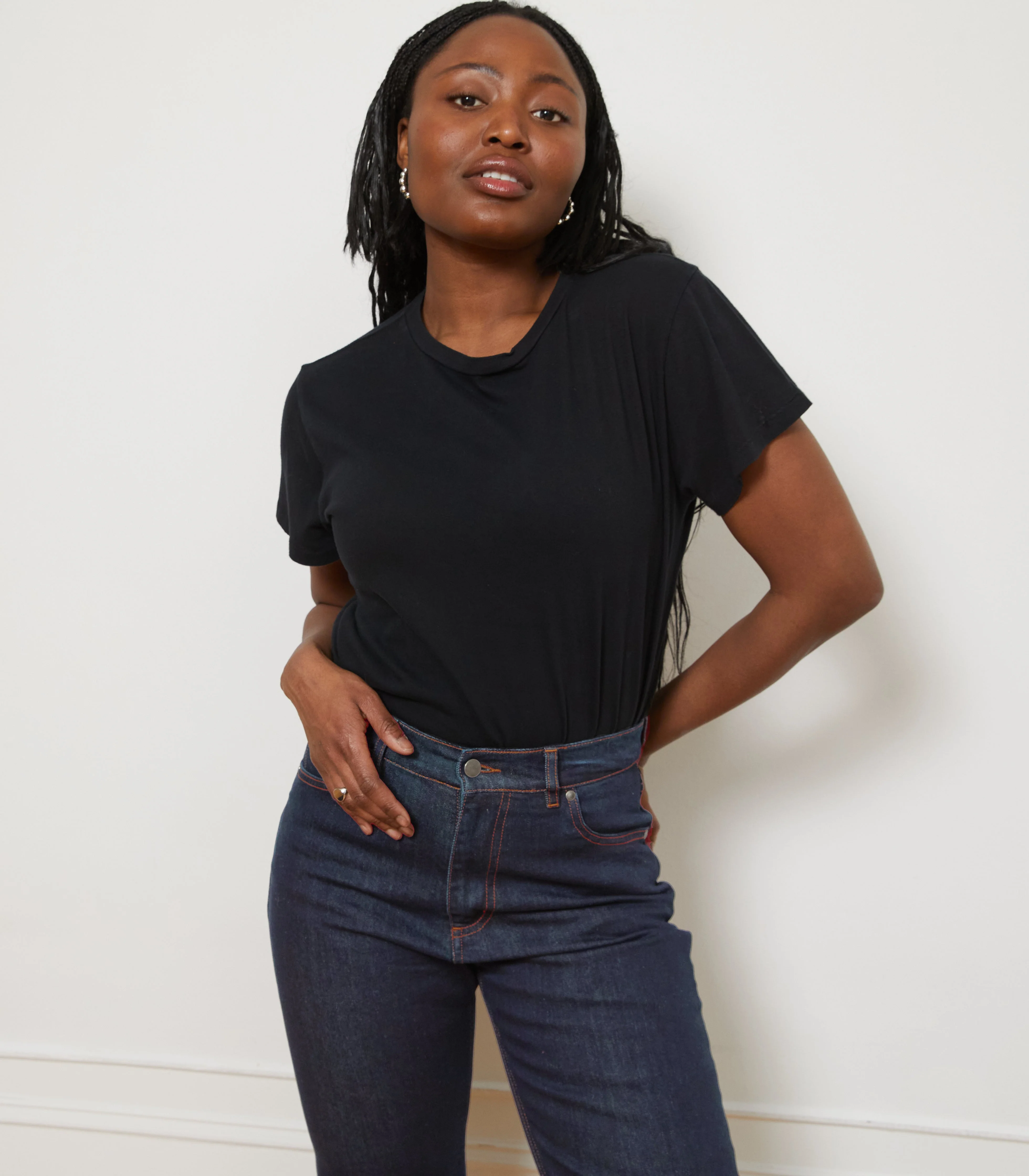 Vivienne Straight Leg Jeans - Dark Indigo - Image 5