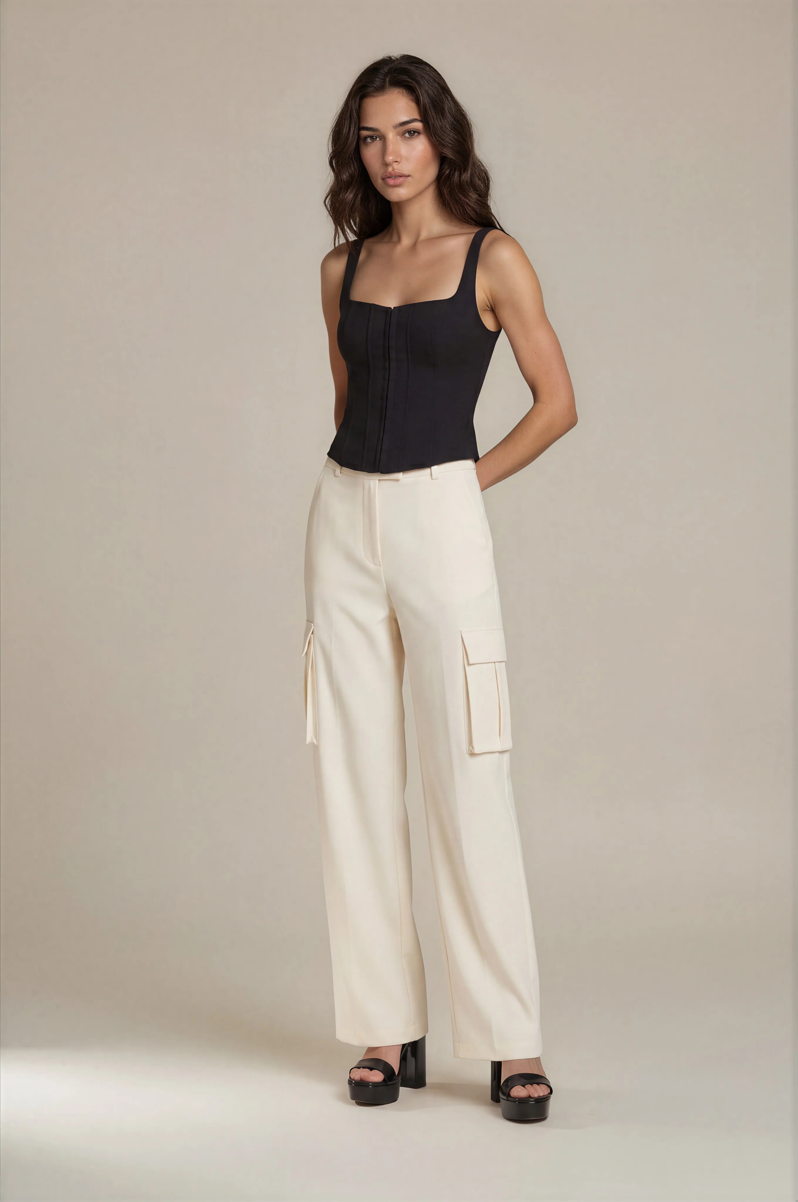 Wall Street Pant - Cream