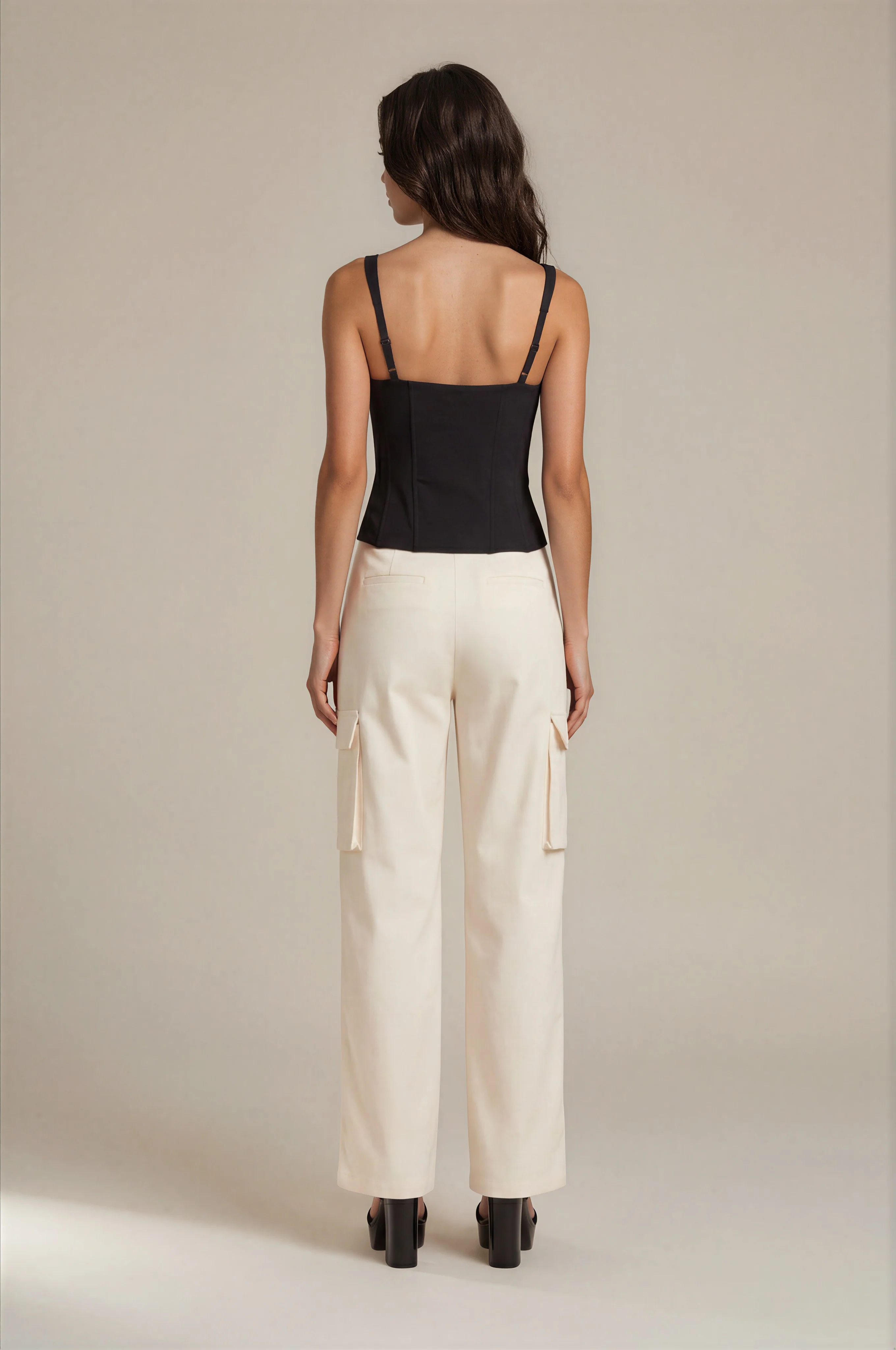 Wall Street Pant - Cream - Image 2