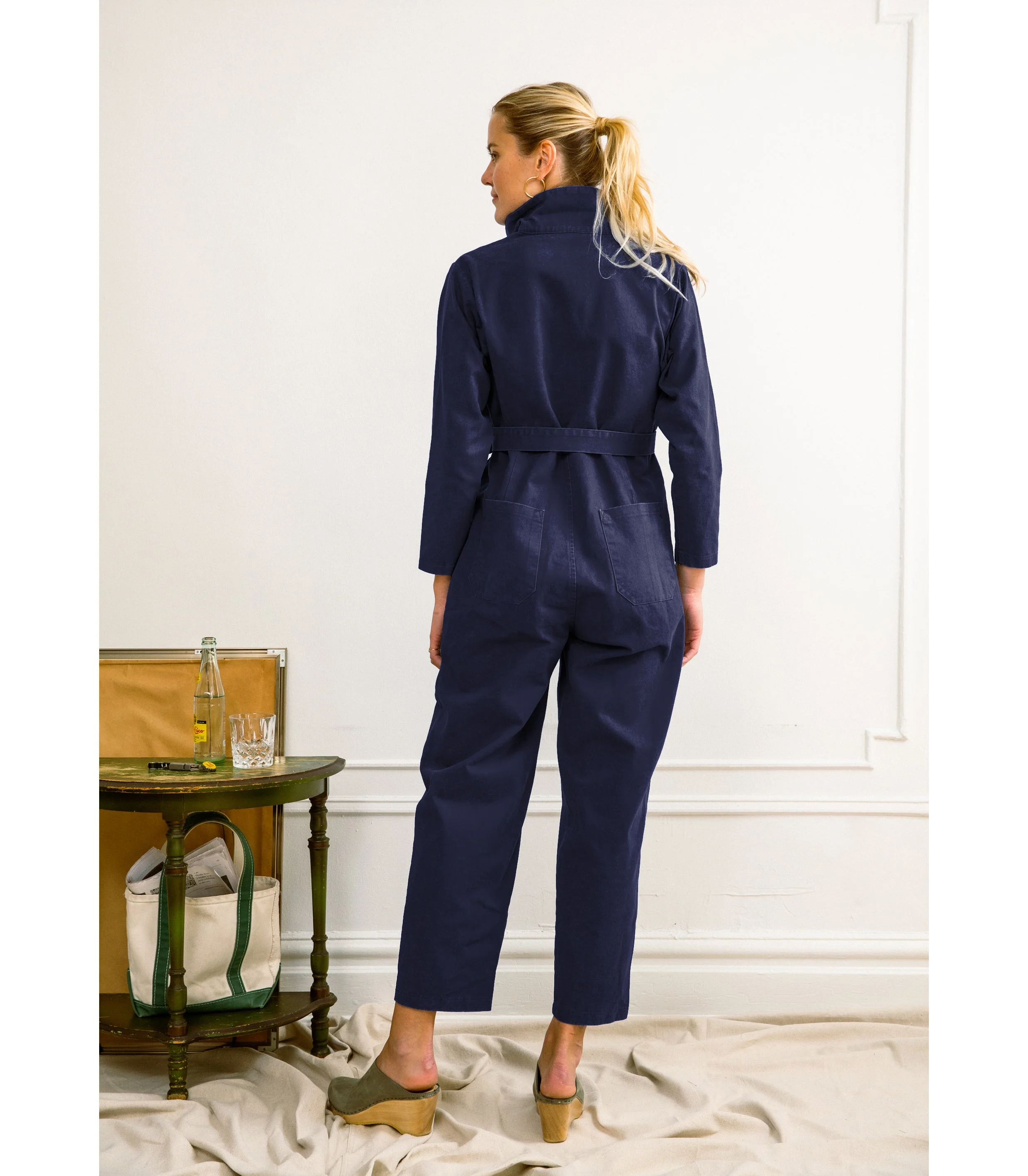 Wallis Long Sleeve Zip Jumpsuit - Twilight - Image 2