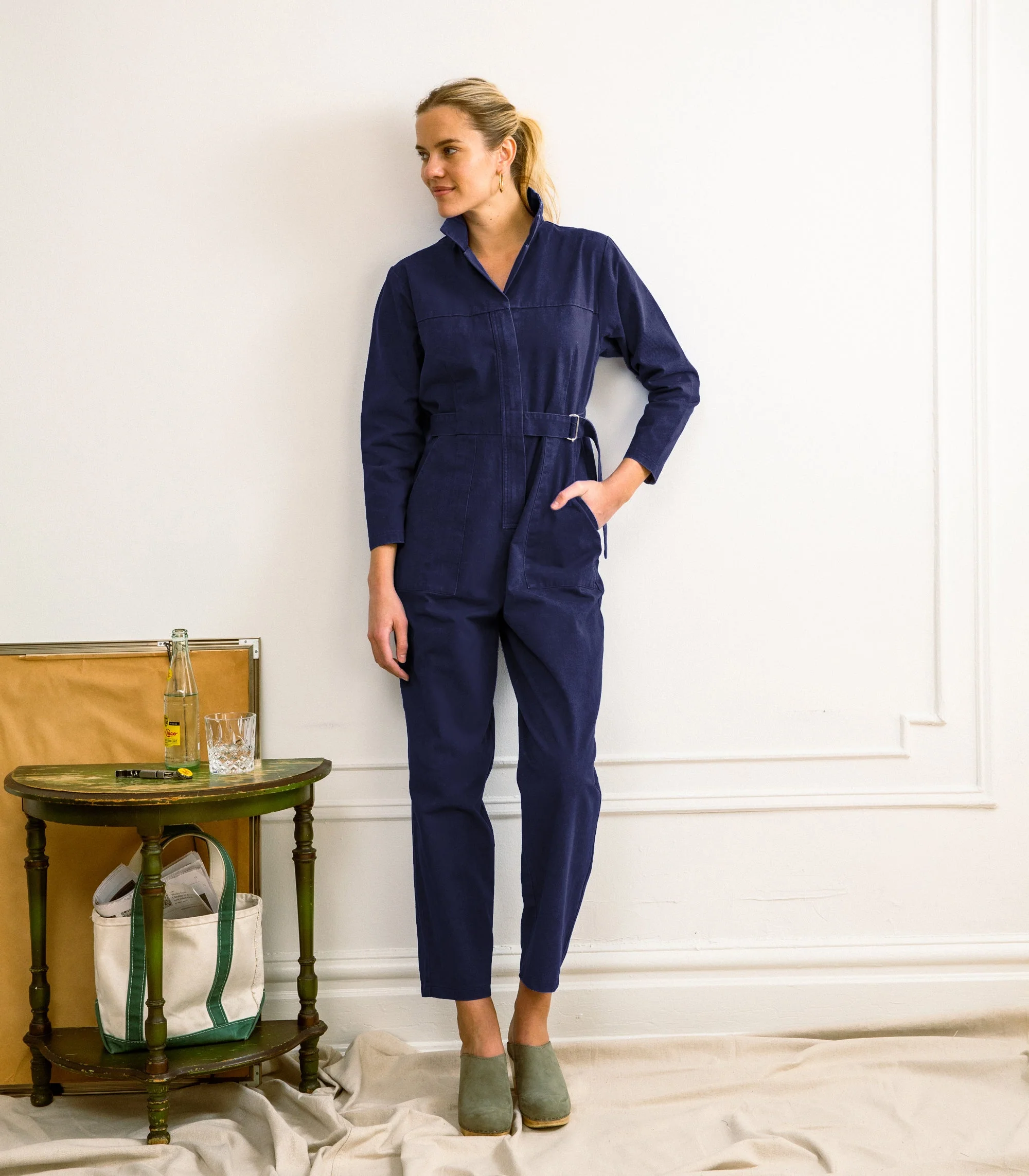 Wallis Long Sleeve Zip Jumpsuit - Twilight - Image 3