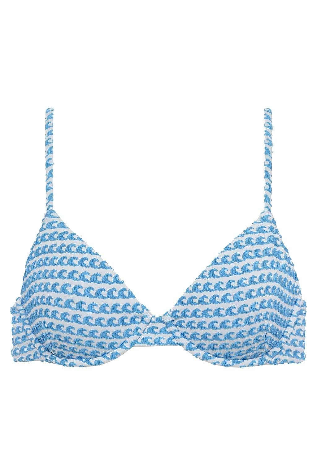 Wave Repeat Dainty Bikini Top - Image 2