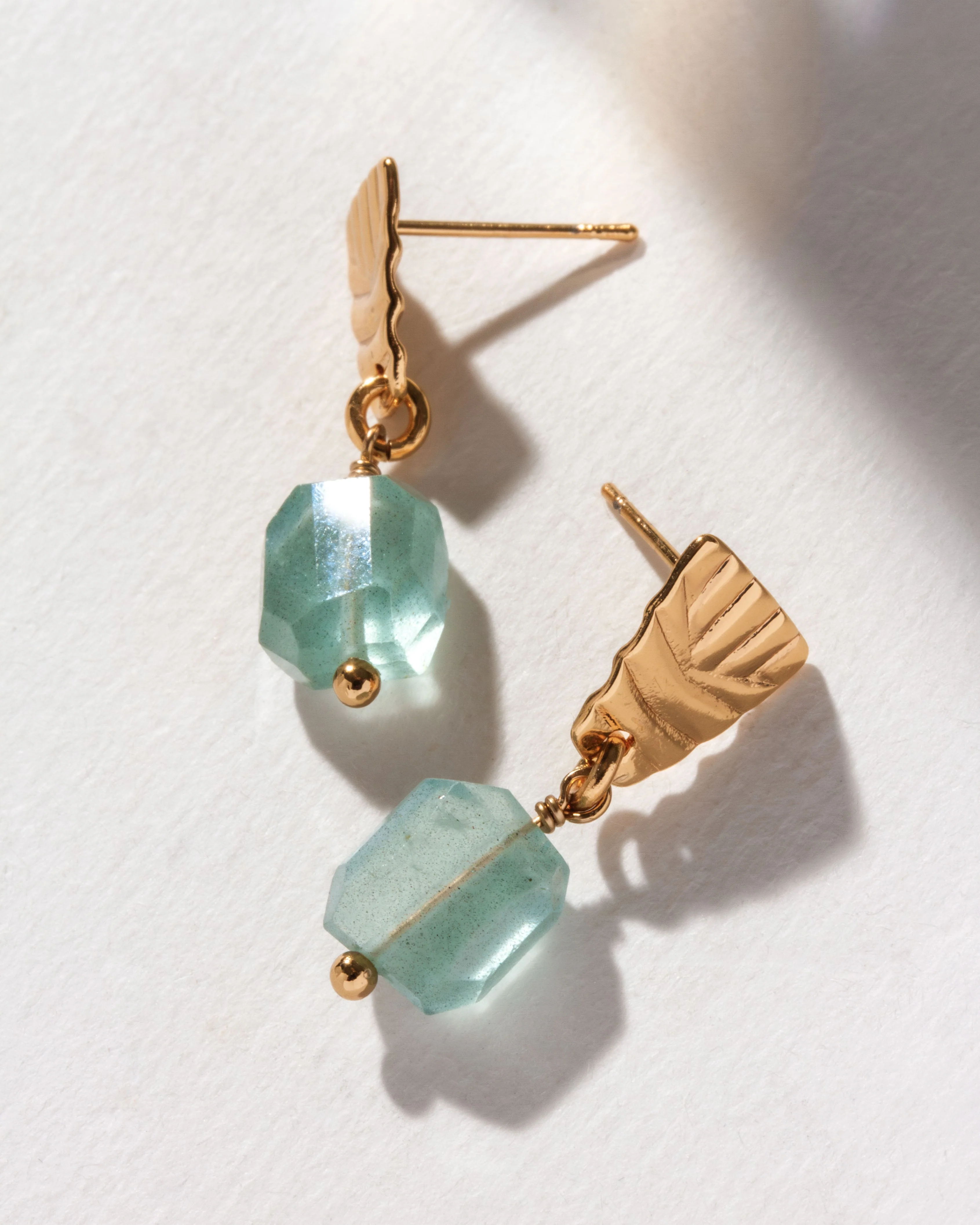 Way To Shine! Gemstone Doorknocker Earrings - Image 2