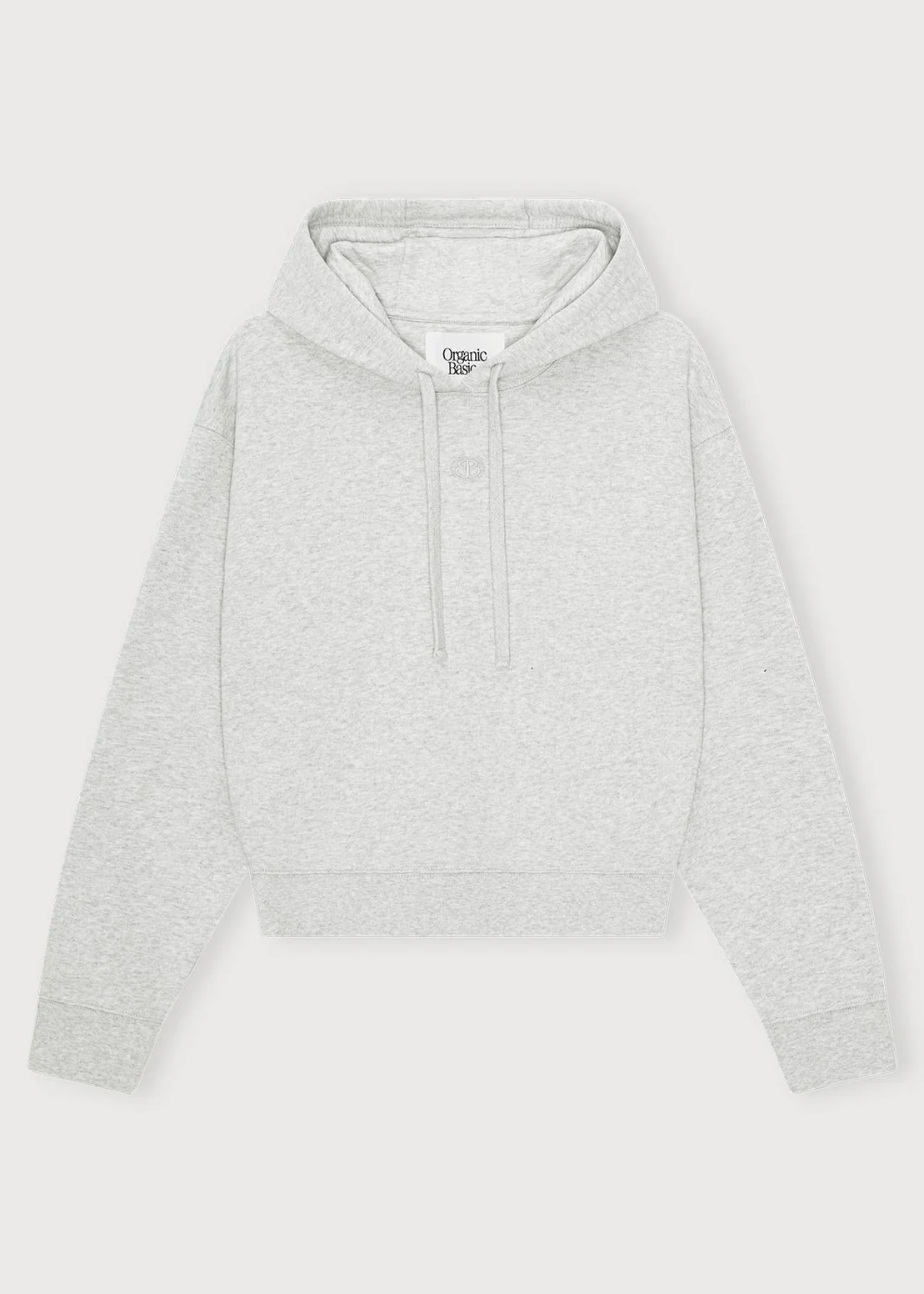 Weekend Crop Hoodie - Misty Grey Melange