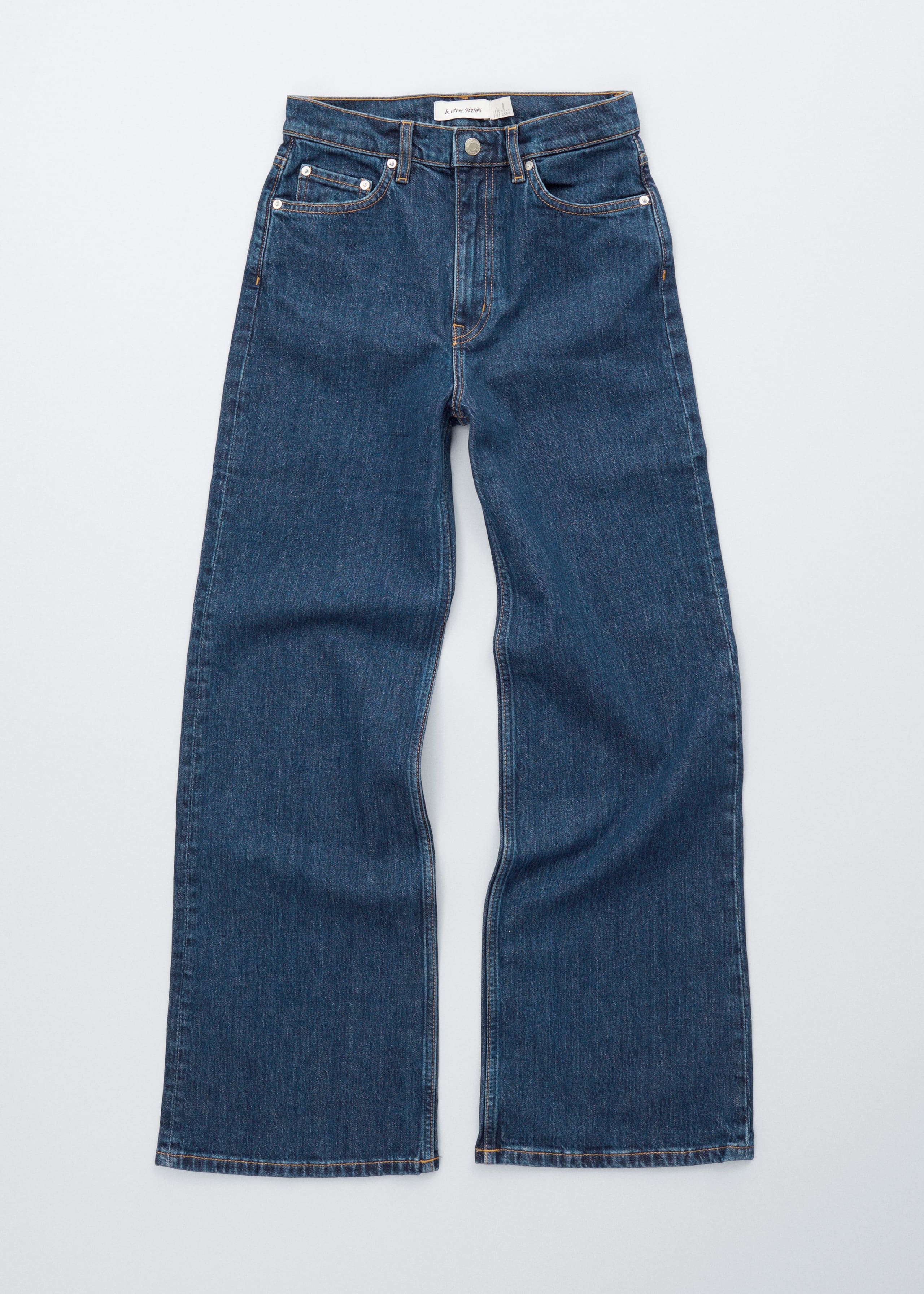 Wide Cut Jeans - Medium Blue