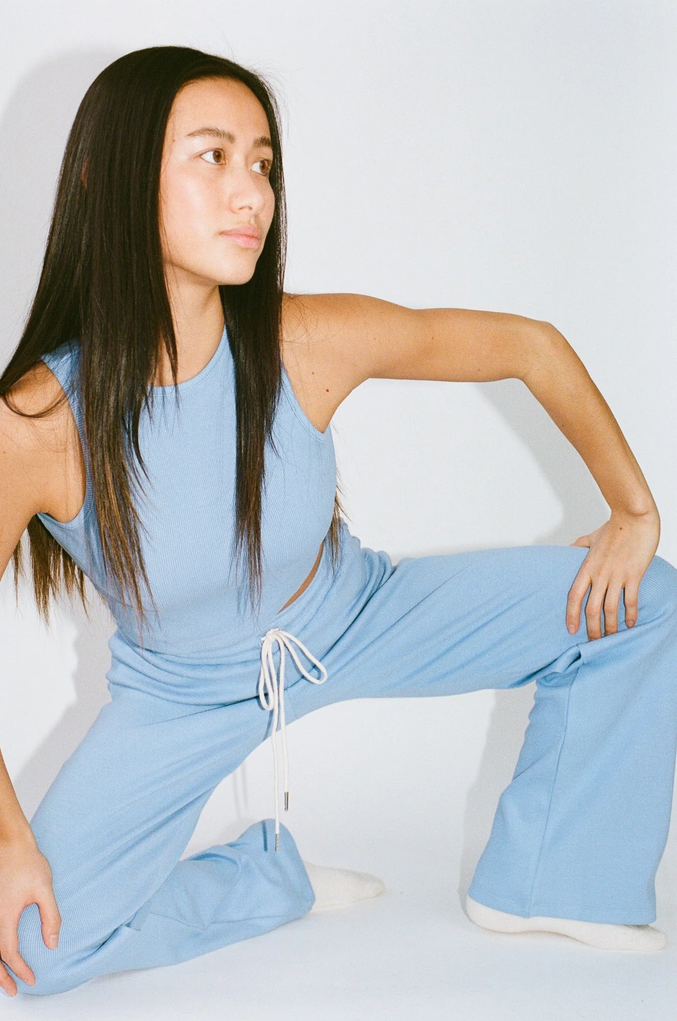 Wide Leg Lounge Pants Cornflower - Image 7