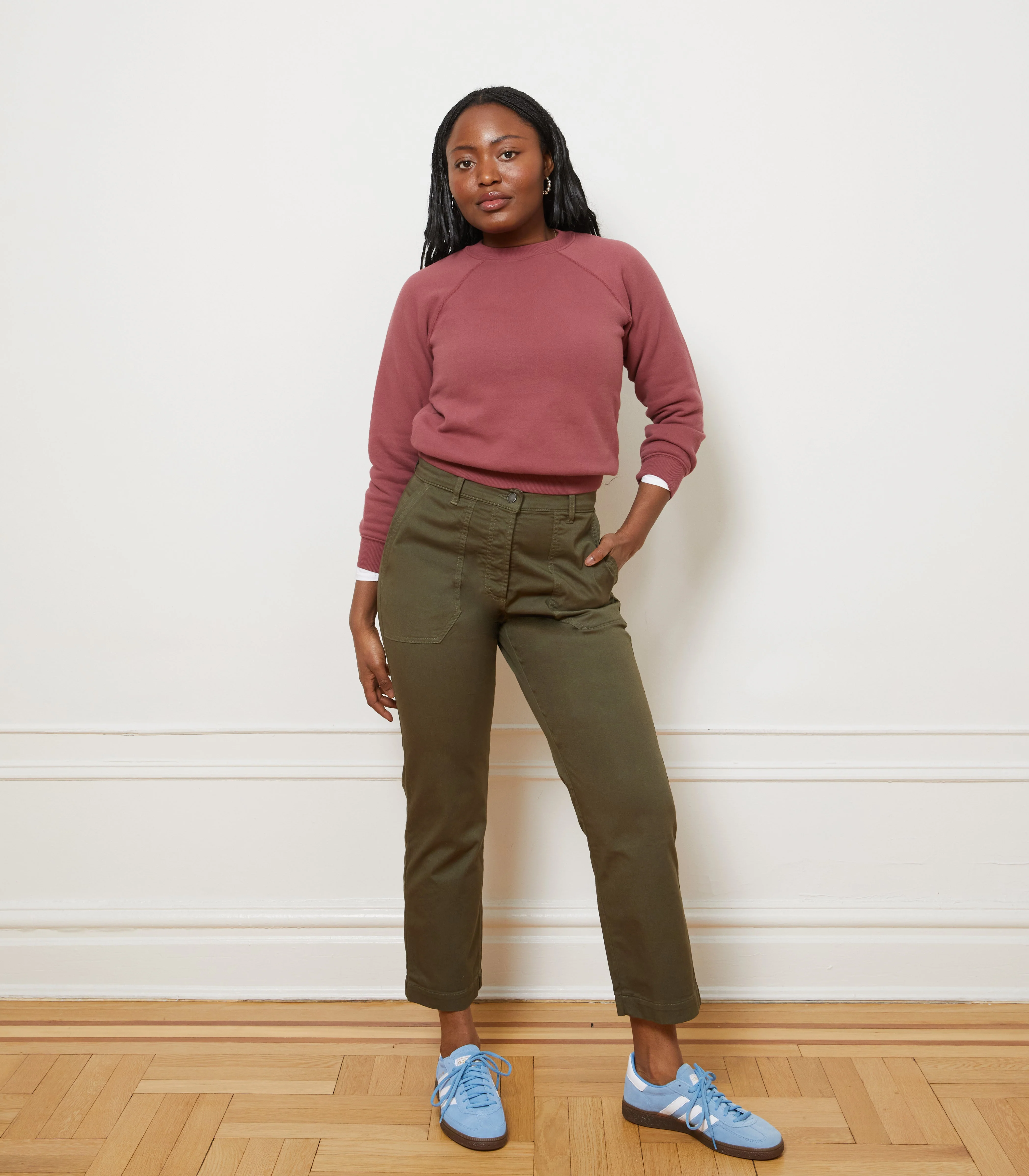 Nico Crew Neck Sweatshirt - Auburn - Image 2