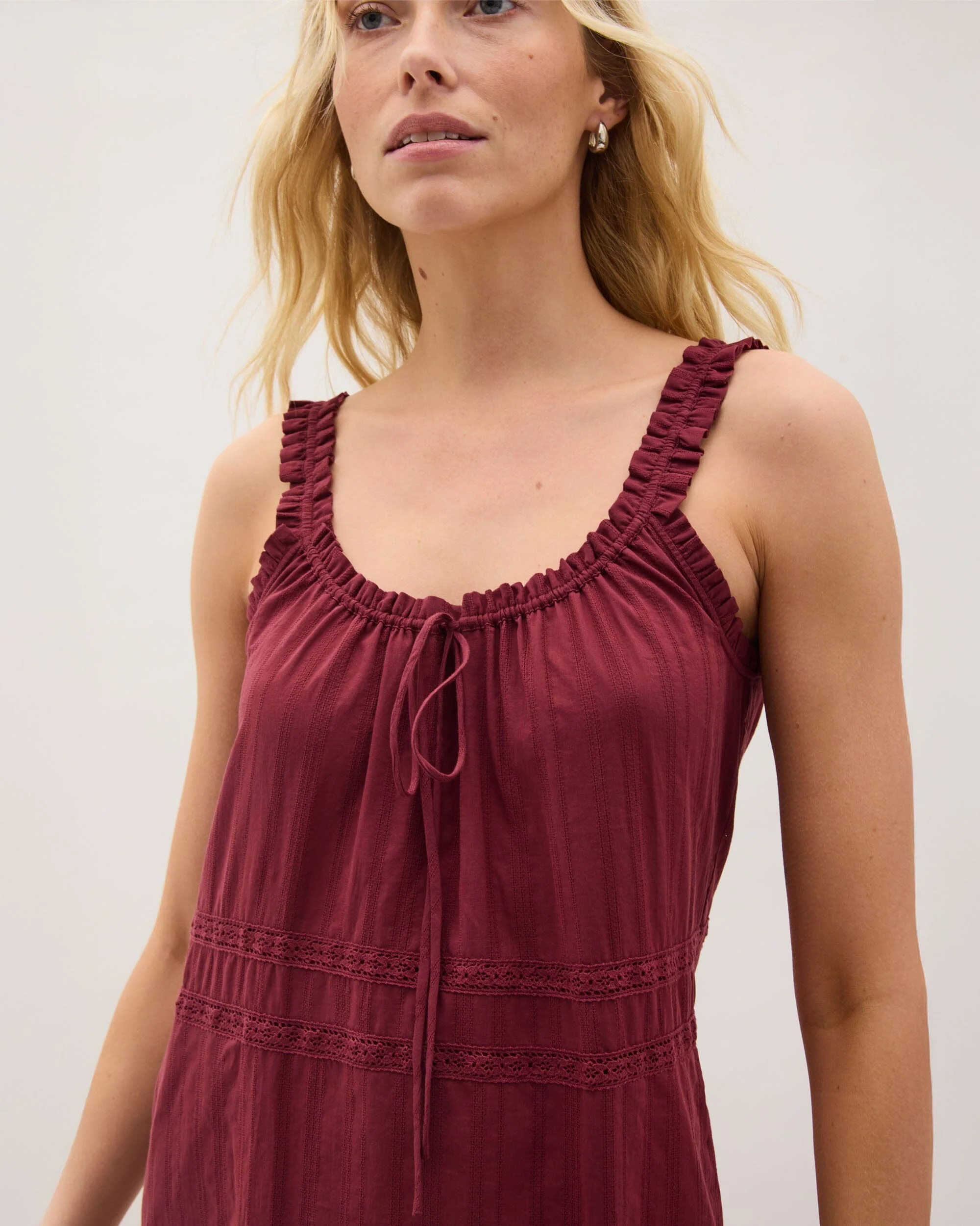 Florence Sundress - New Maroon - Image 2