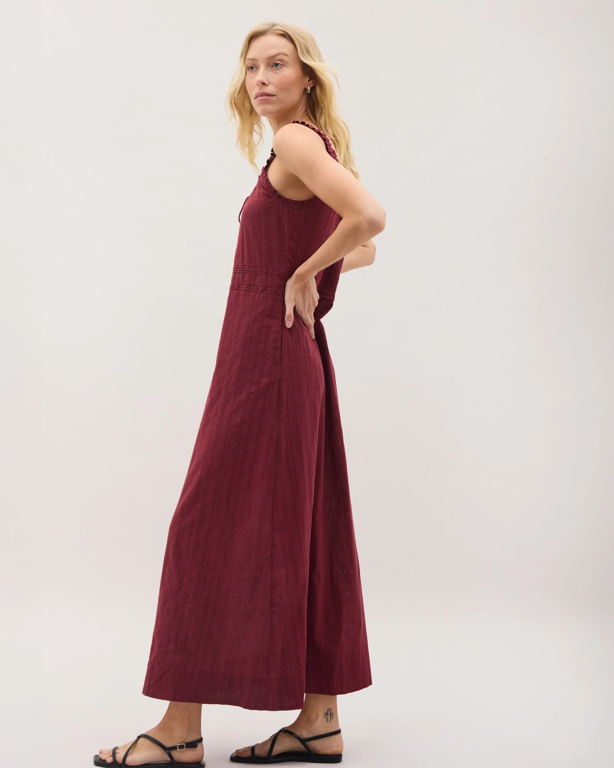 Florence Sundress - New Maroon - Image 3