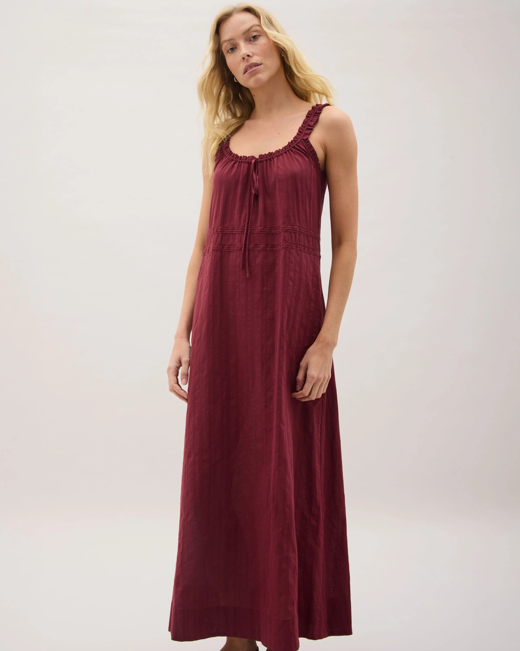 Florence Sundress - New Maroon - Image 5