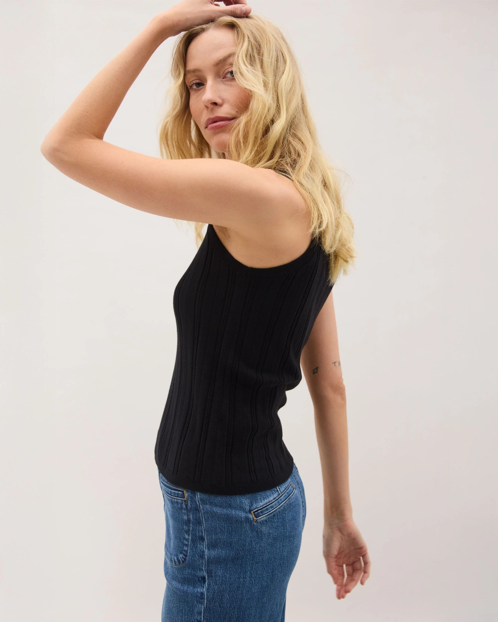 Monica Tank - Black - Image 3
