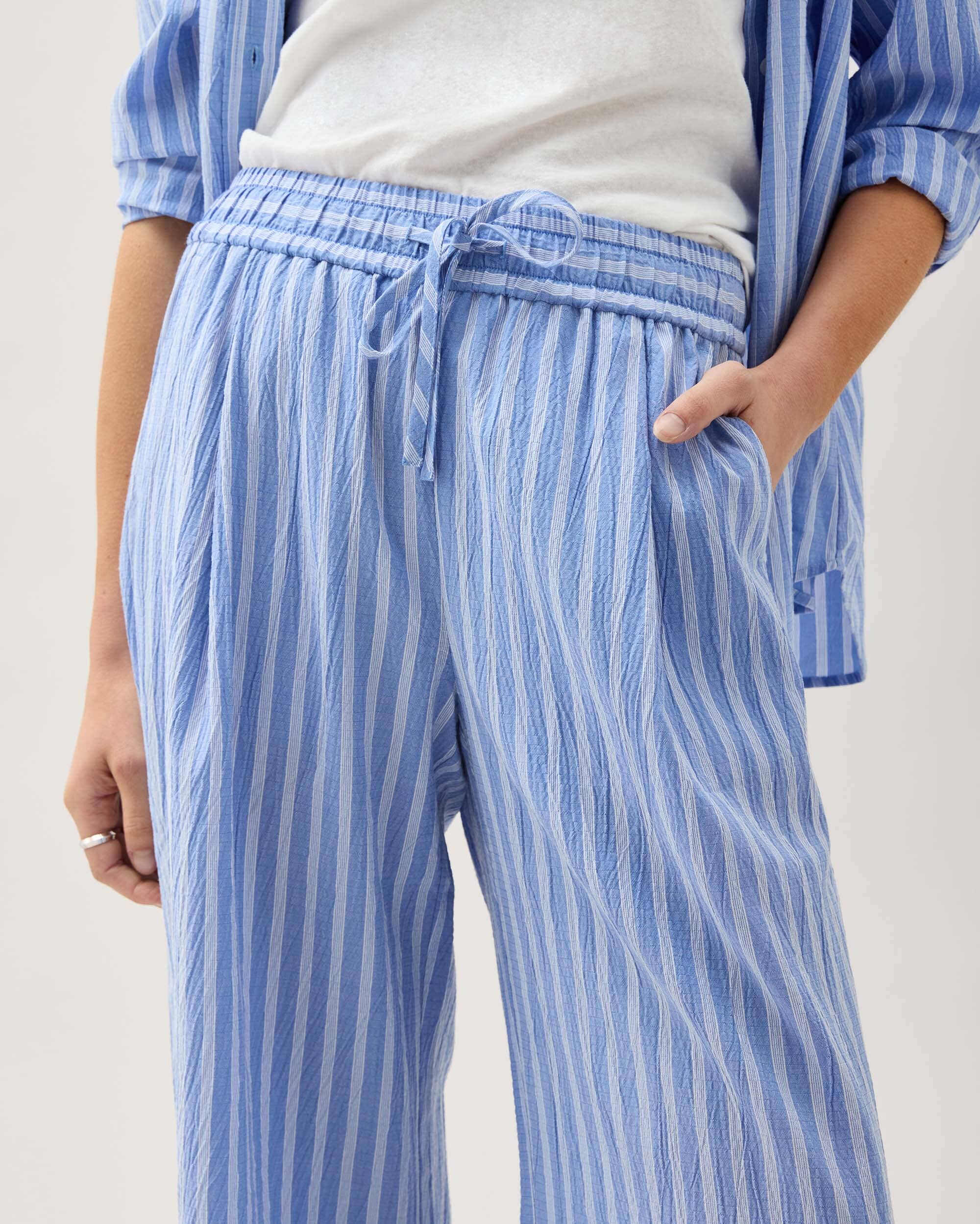 Palermo Pant - Oxford Blue Stripe - Image 4