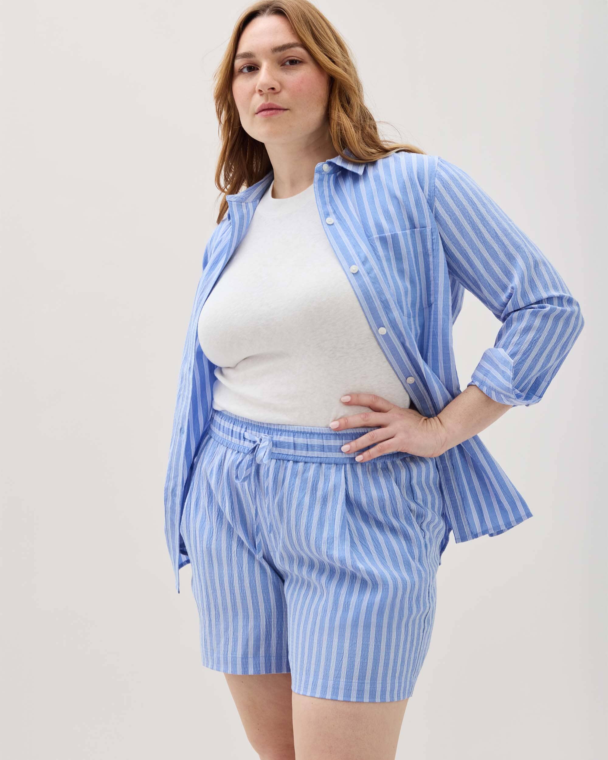 Palermo Short - Blue Stripe - Image 2