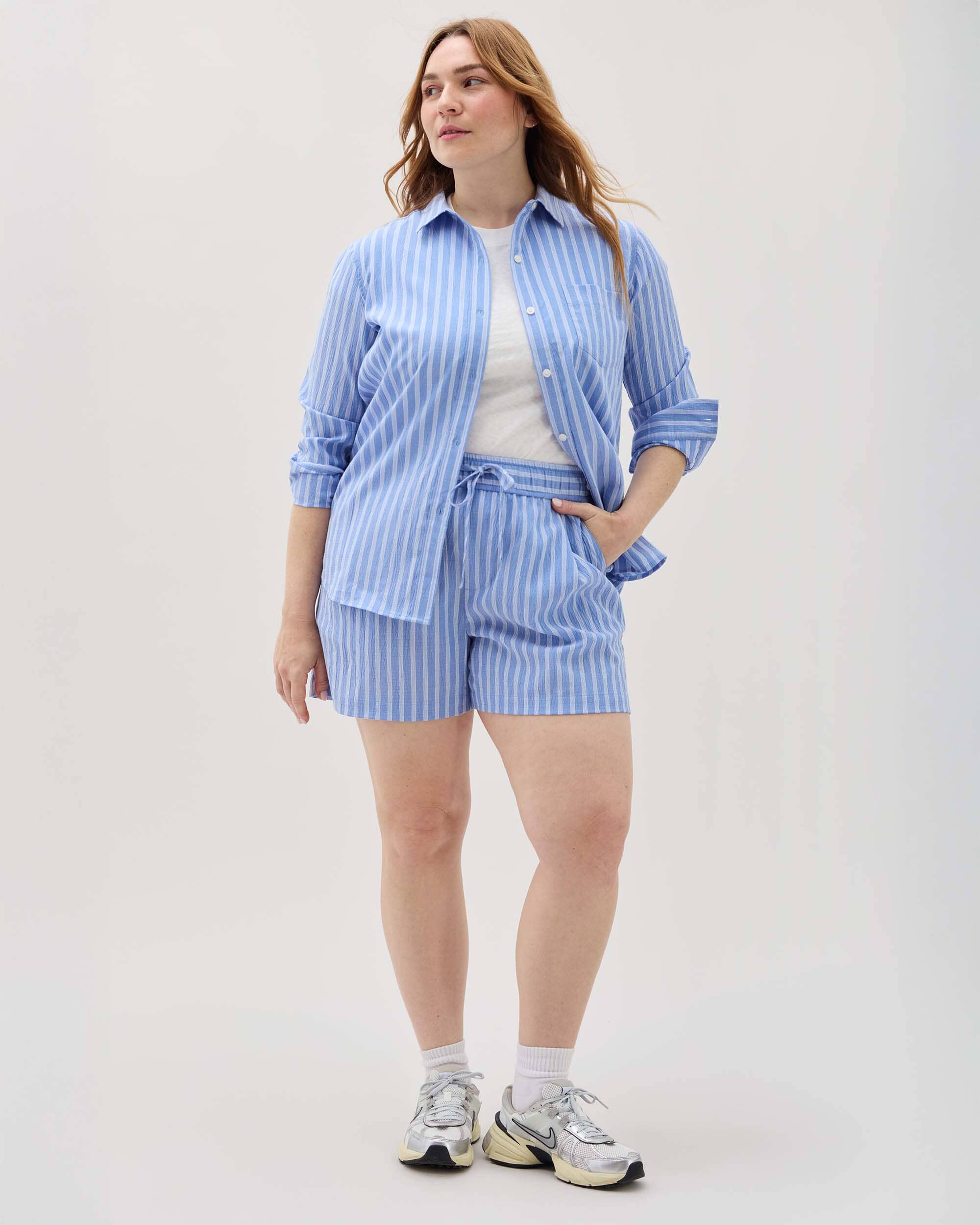 Palermo Short - Blue Stripe - Image 3