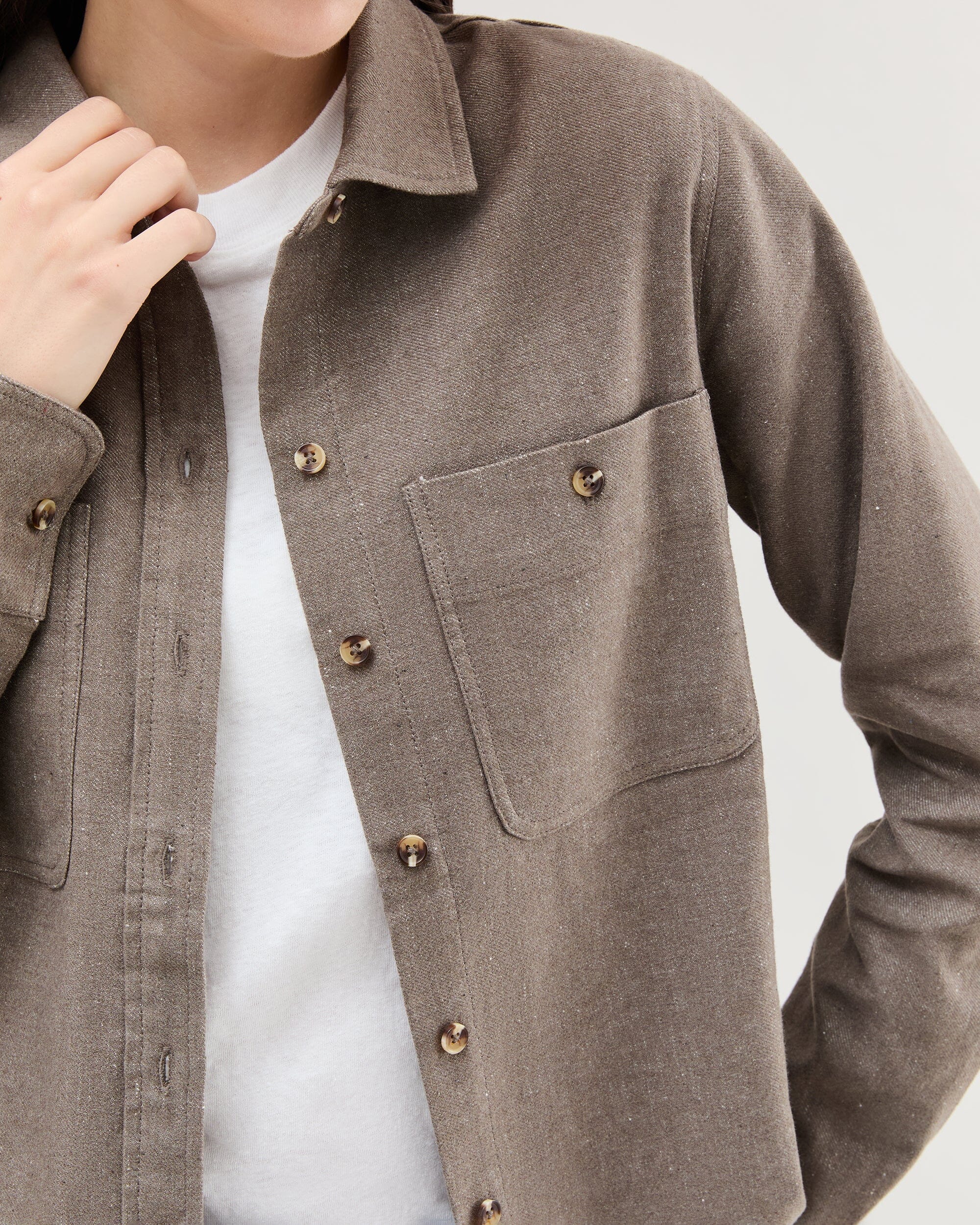 Roma Work Shirt - Porcini - Image 6