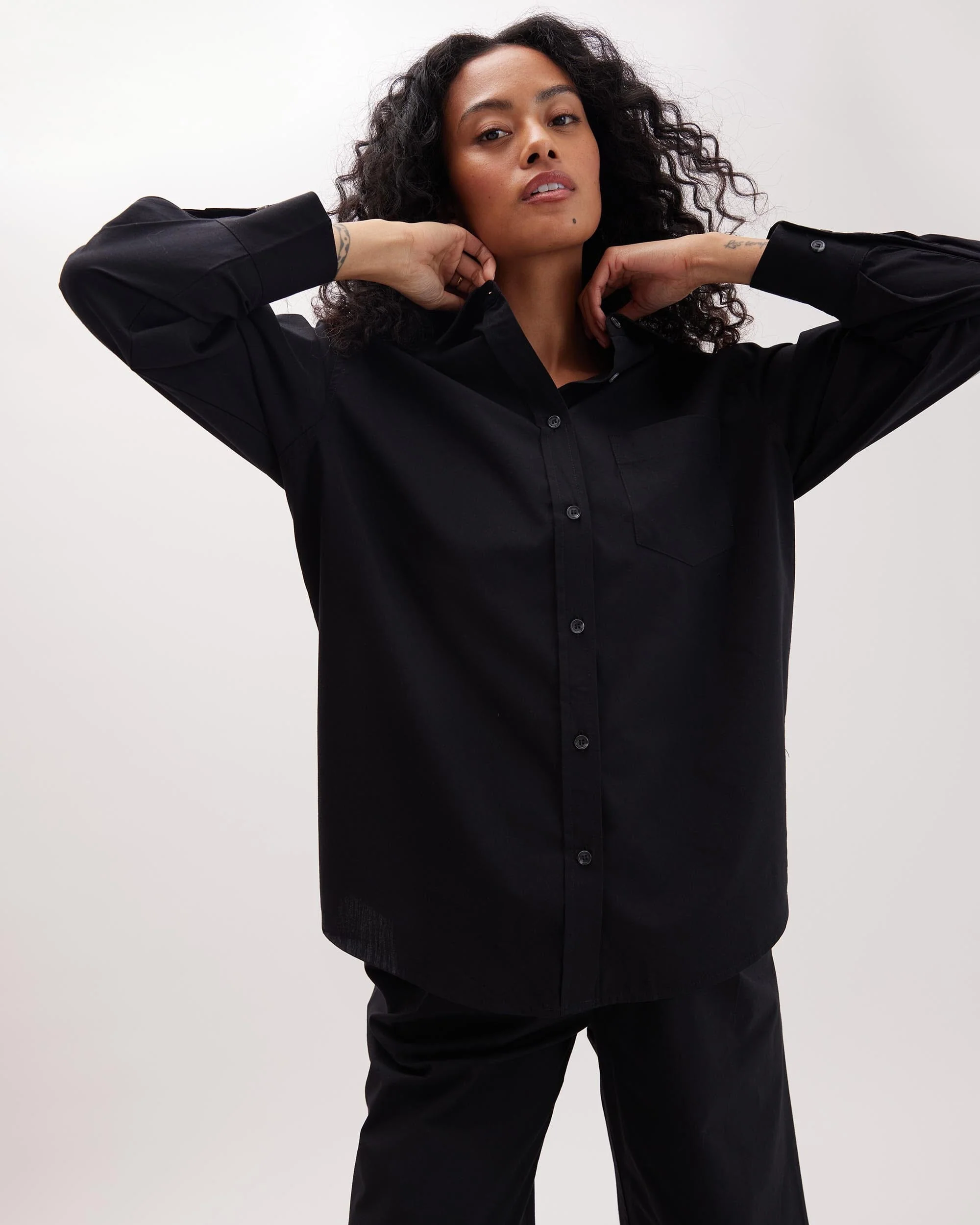 Venice Button Up Shirt - Black