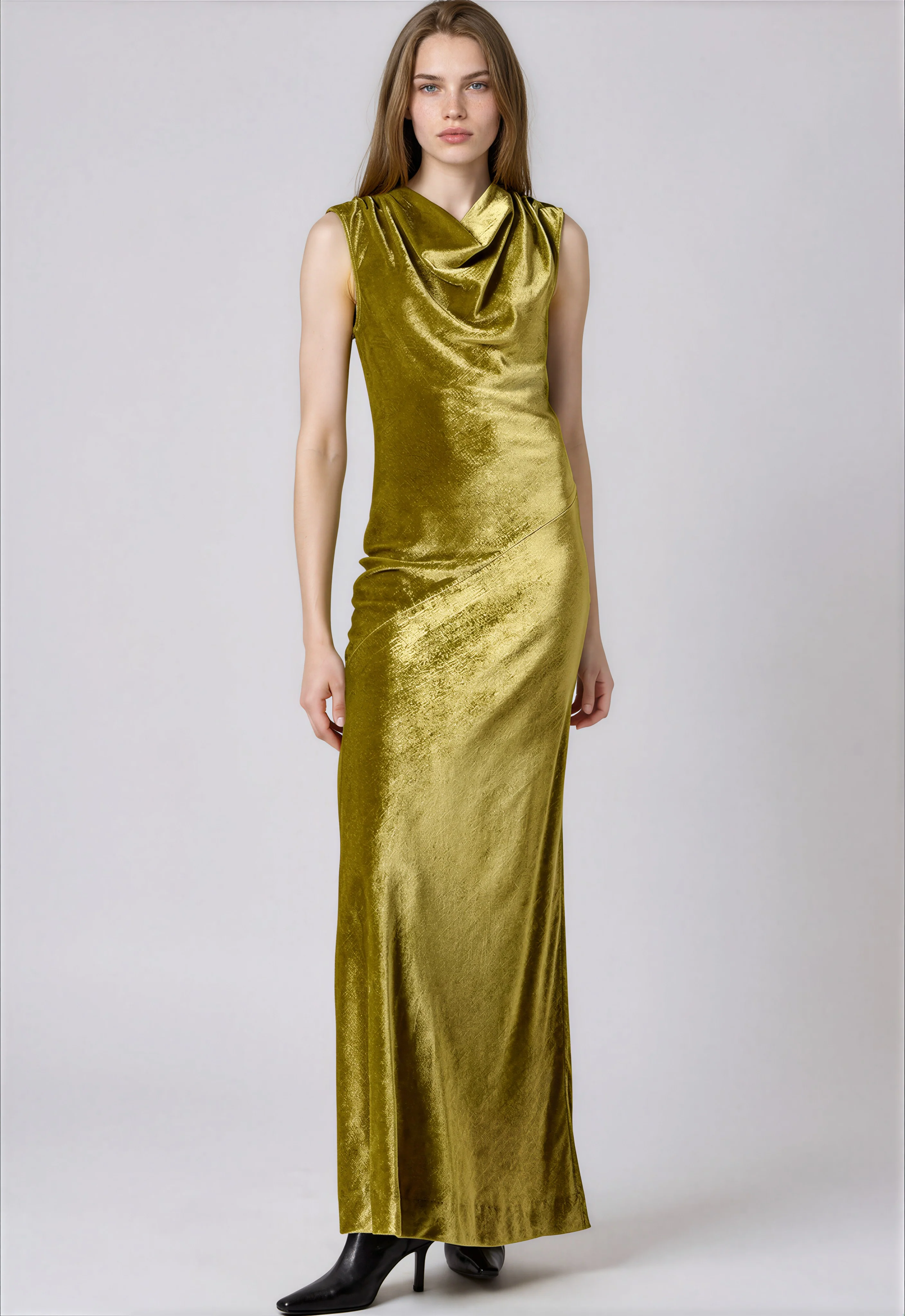 Charlie Velvet Dress - Green