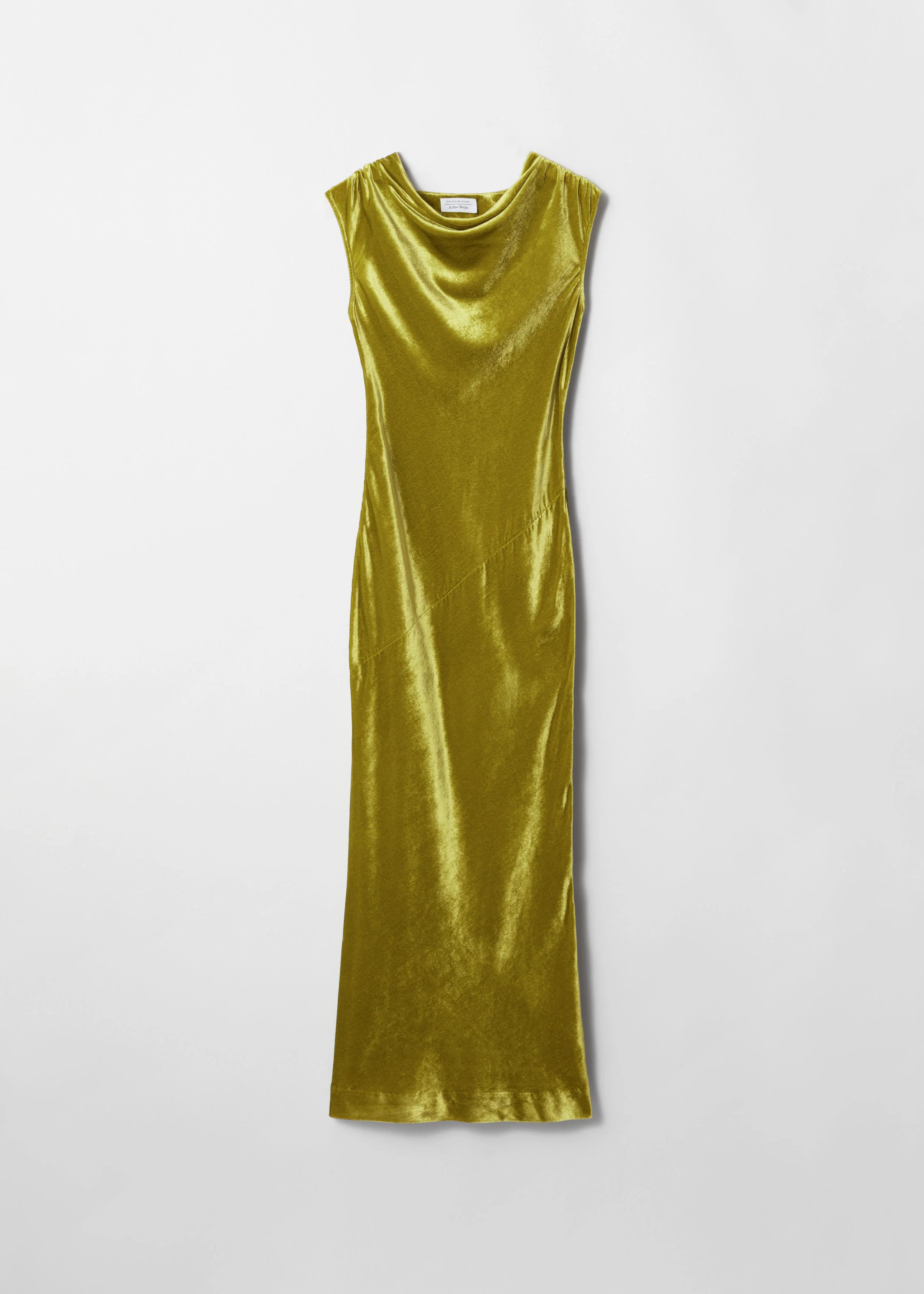 Charlie Velvet Dress - Green - Image 3