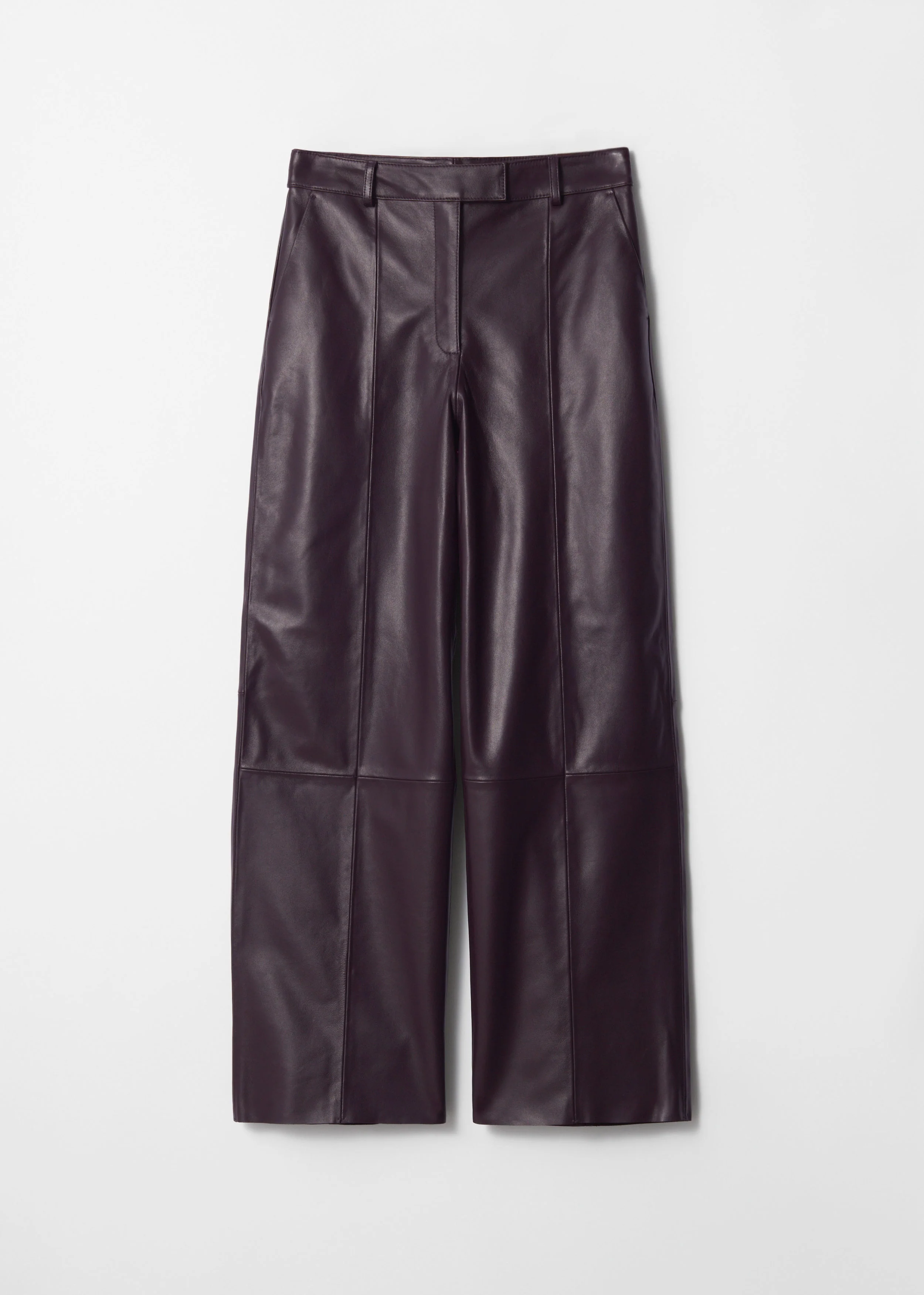Cooper Leather Trousers - Purple