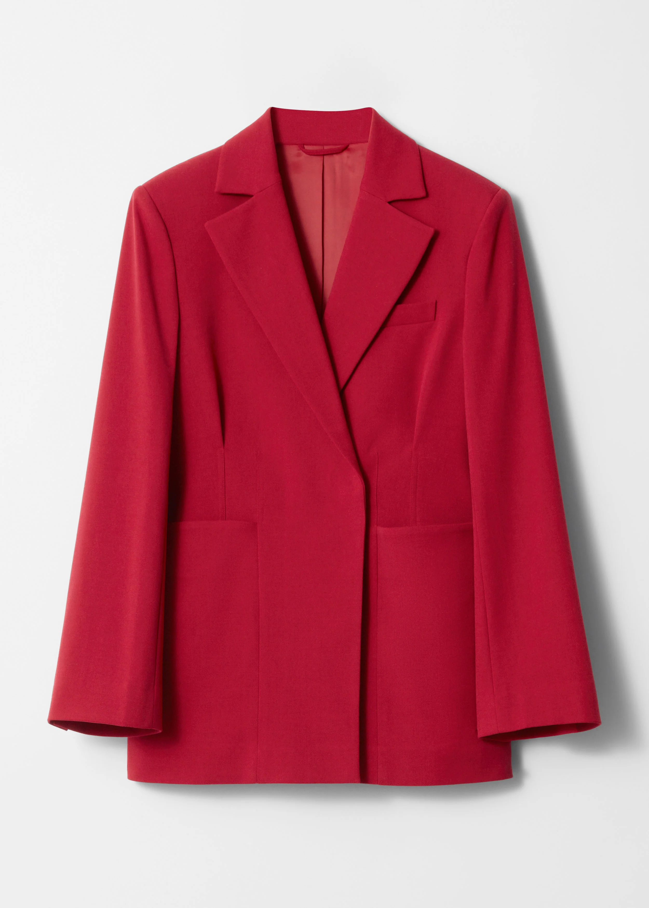 Libby Wool Blazer - Red - Image 2