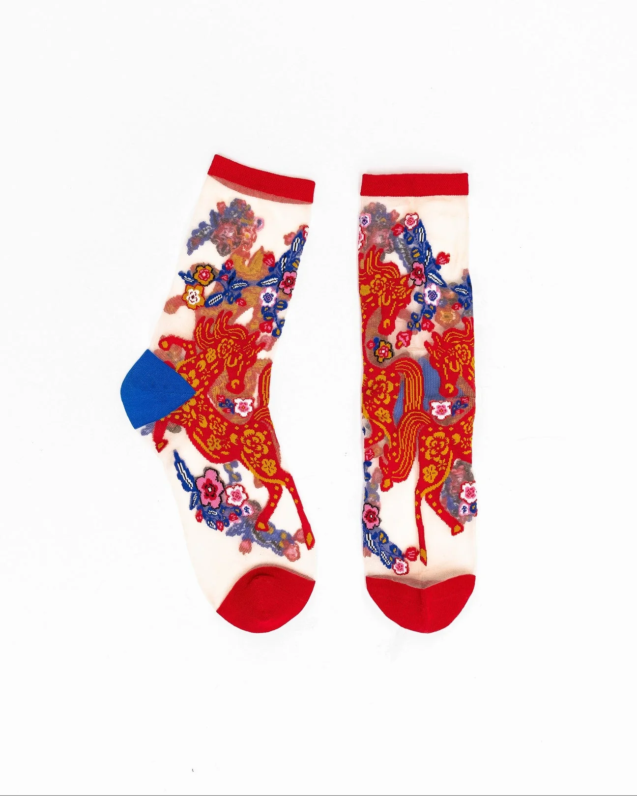 Year of the Horse Sheer Crew Sock - Image 2
