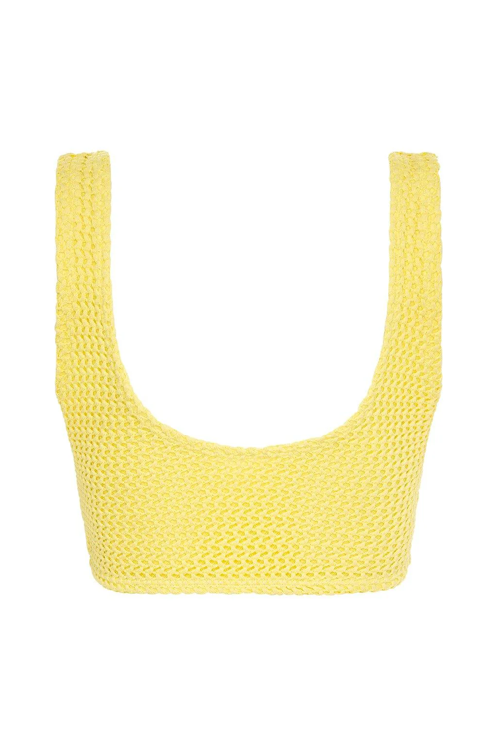Yellow Crochet Kim Variation Bikini Top - Image 3